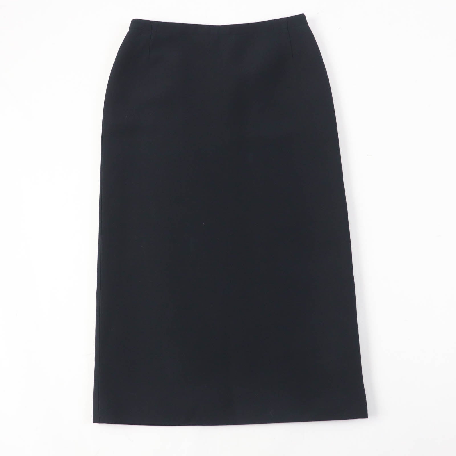 Dior Wool Silk Wrap Skirt Black 40