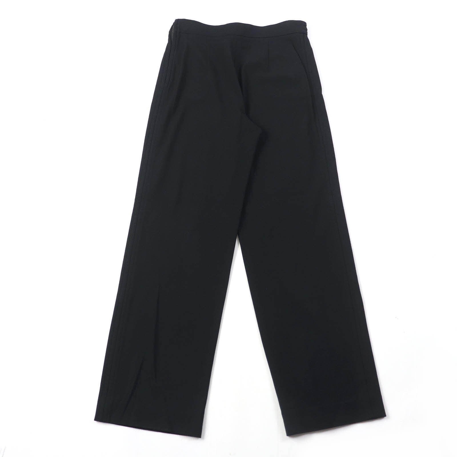 Chanel Gripoa Button Wide Pants Black 38