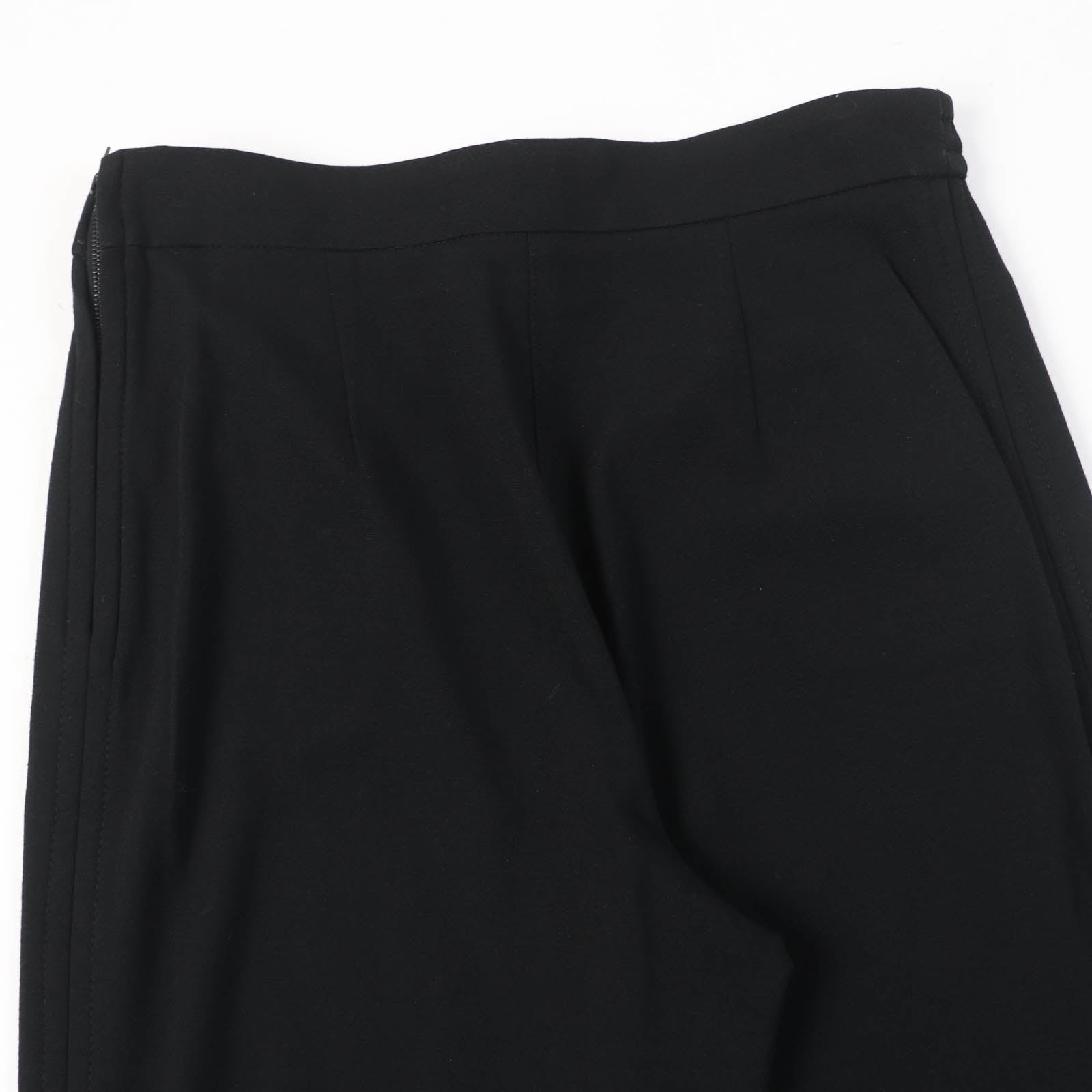 Chanel Gripoa Button Wide Pants Black 38