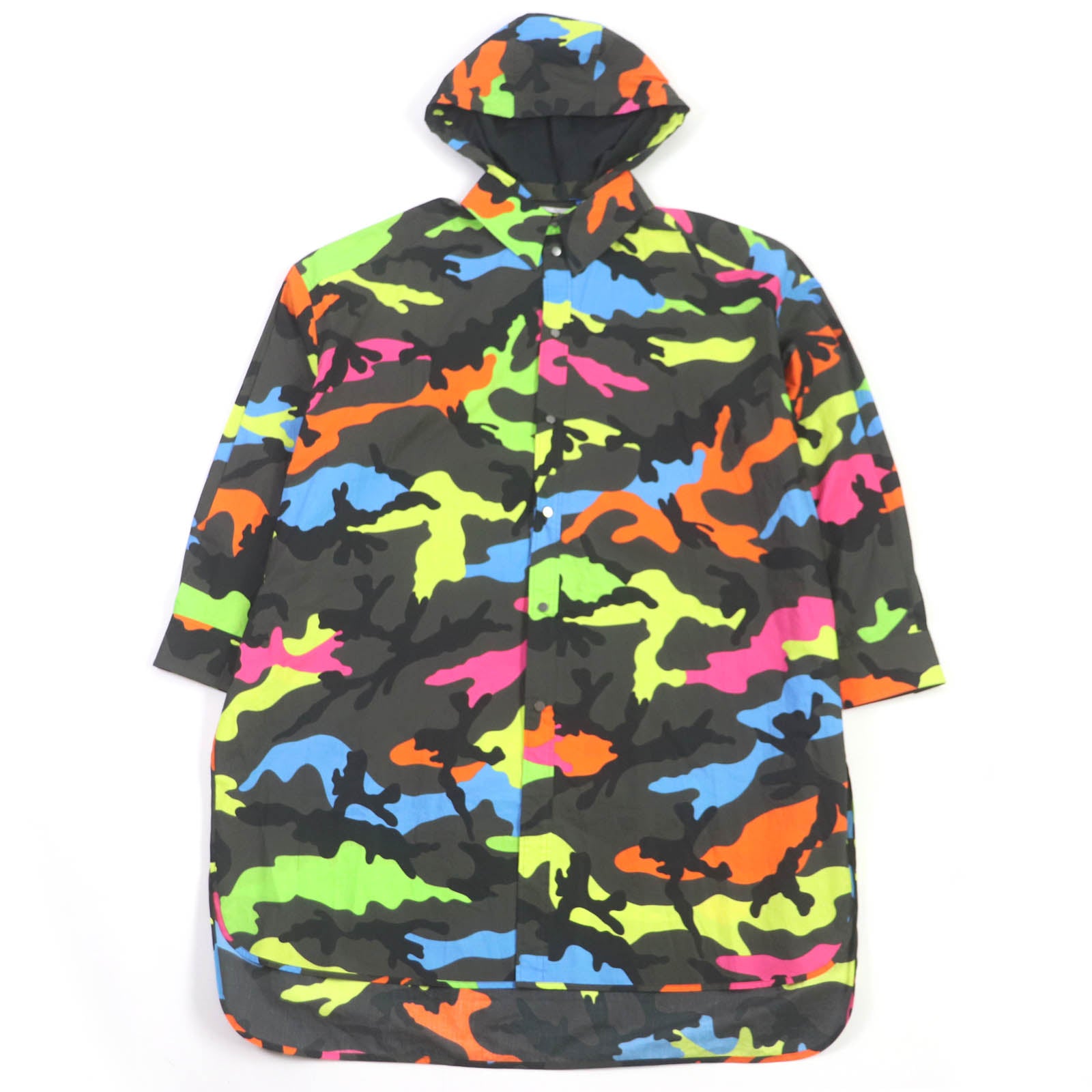 Valentino Camouflage Hoodie Coat Multicolor