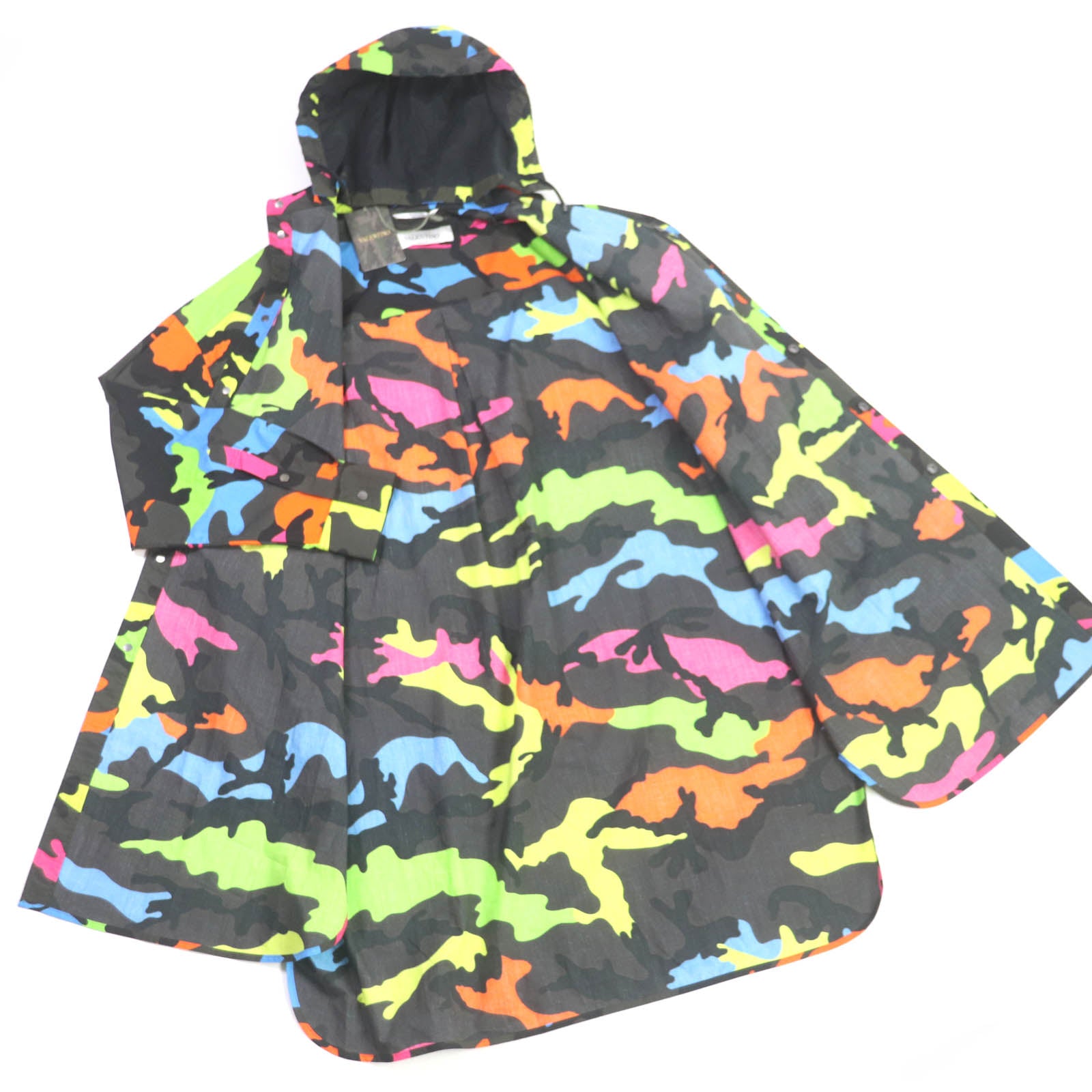 Valentino Camouflage Hoodie Coat Multicolor