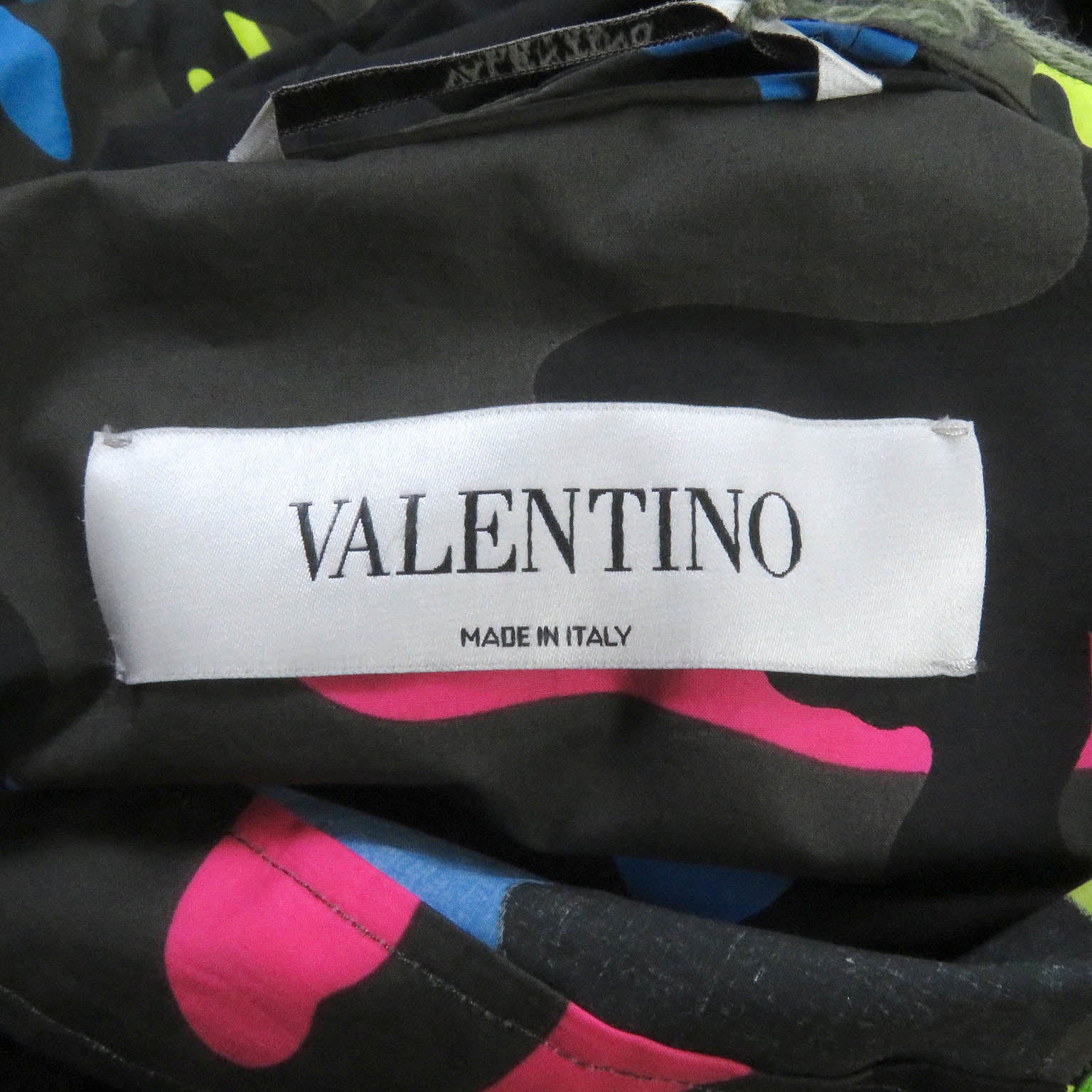 Valentino Camouflage Hoodie Coat Multicolor