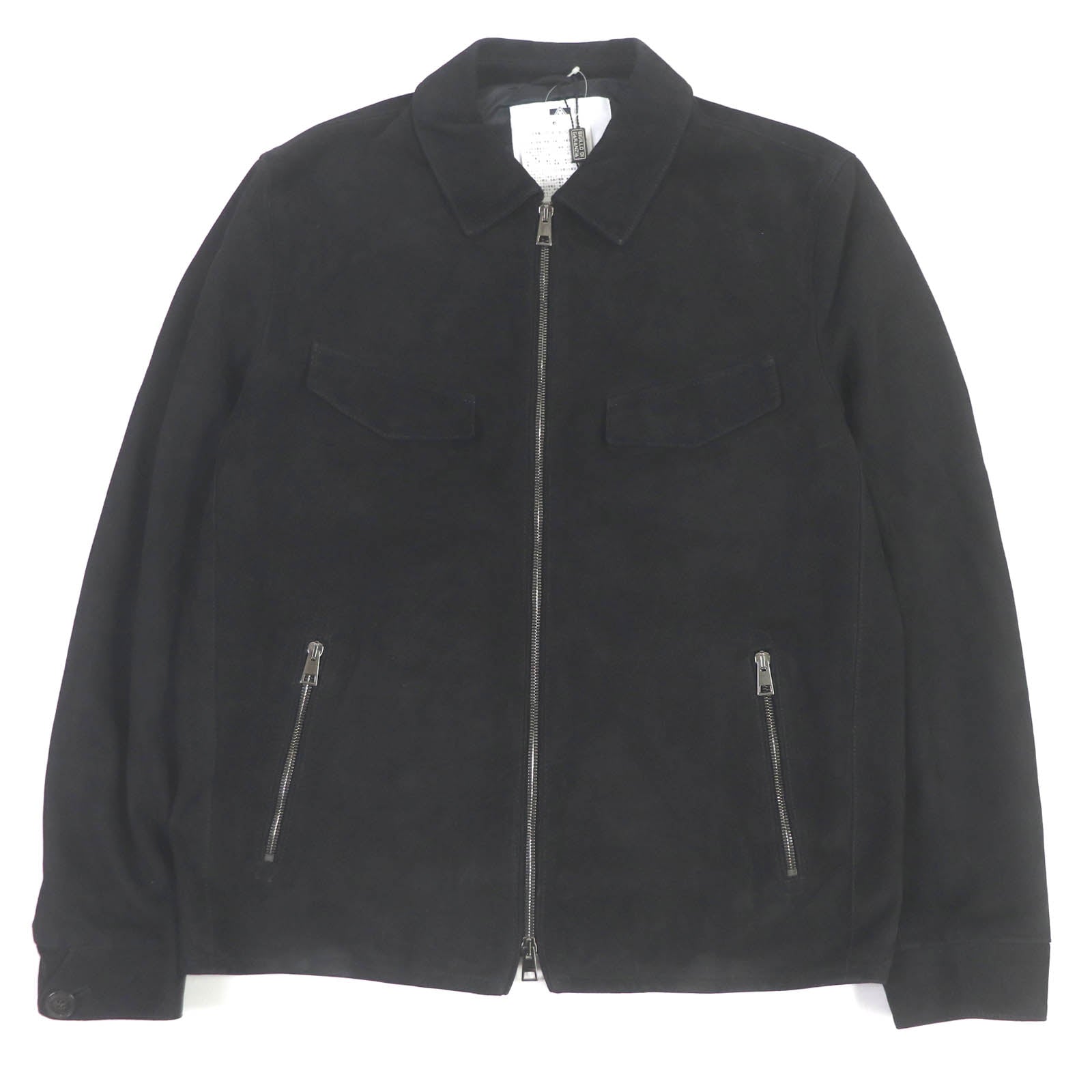 Sheep Leather Trucker Jacket Black 50