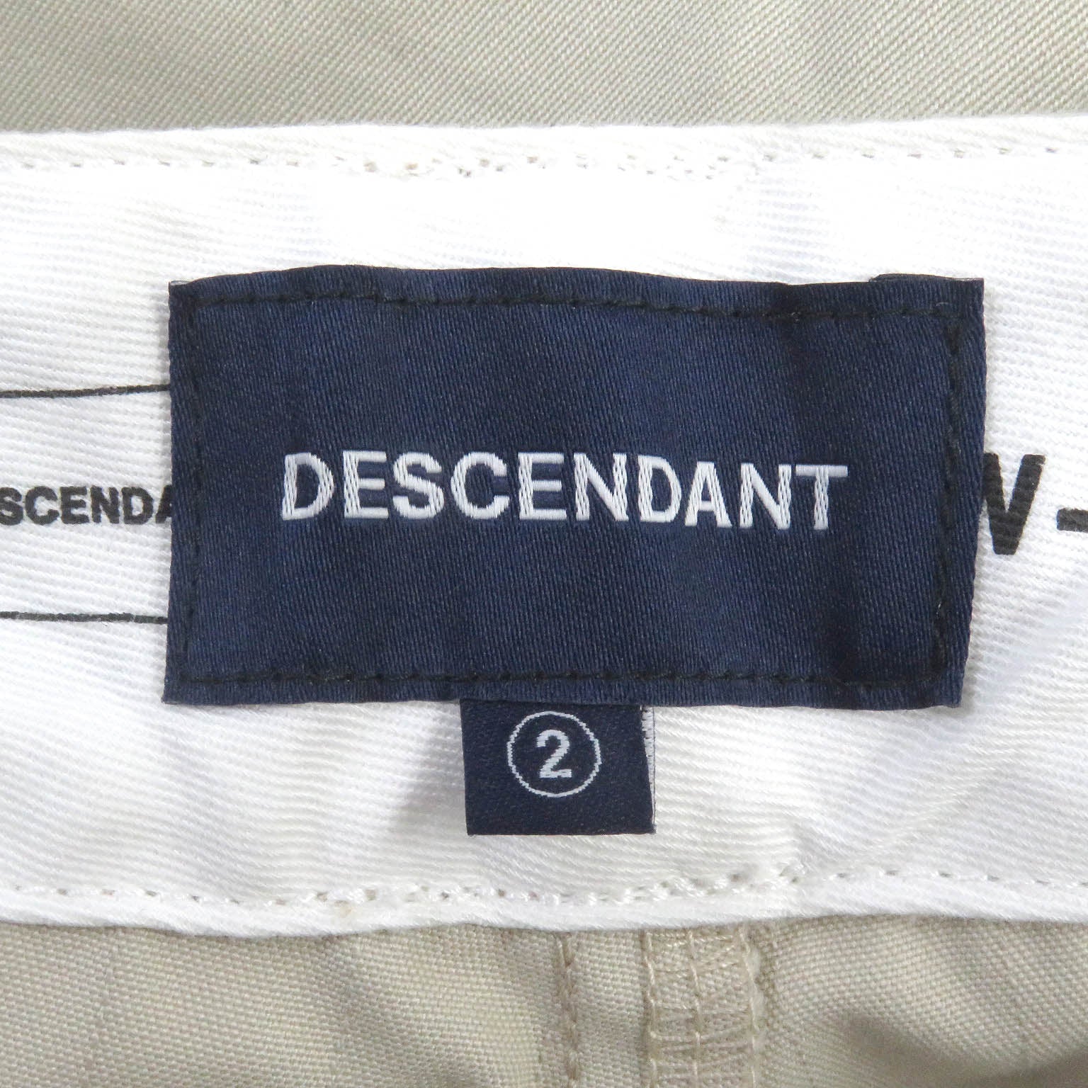 DESCENDANT DW-19 Chino Pants Light Beige