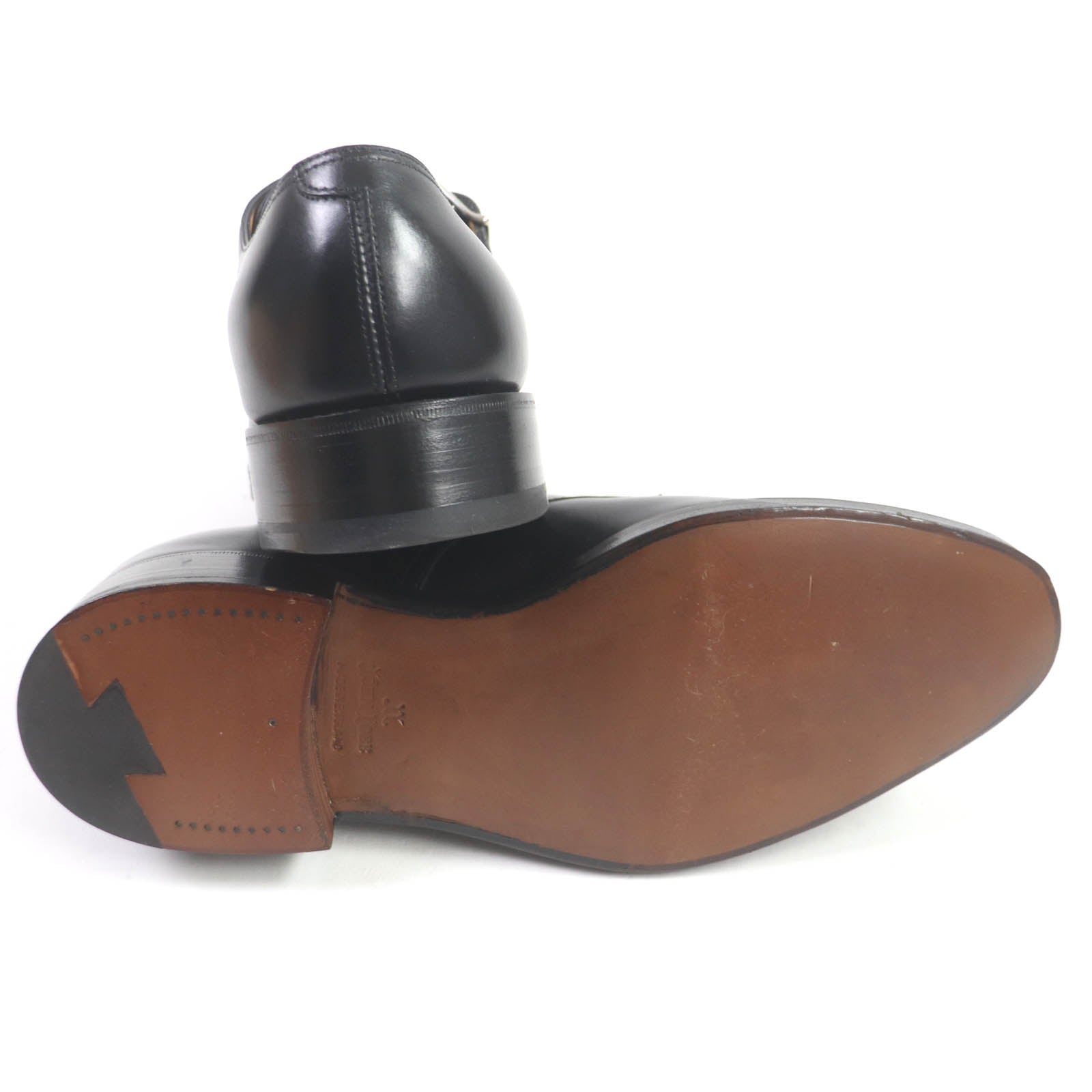 John Lobb William Black Calf Double Monk Shoes