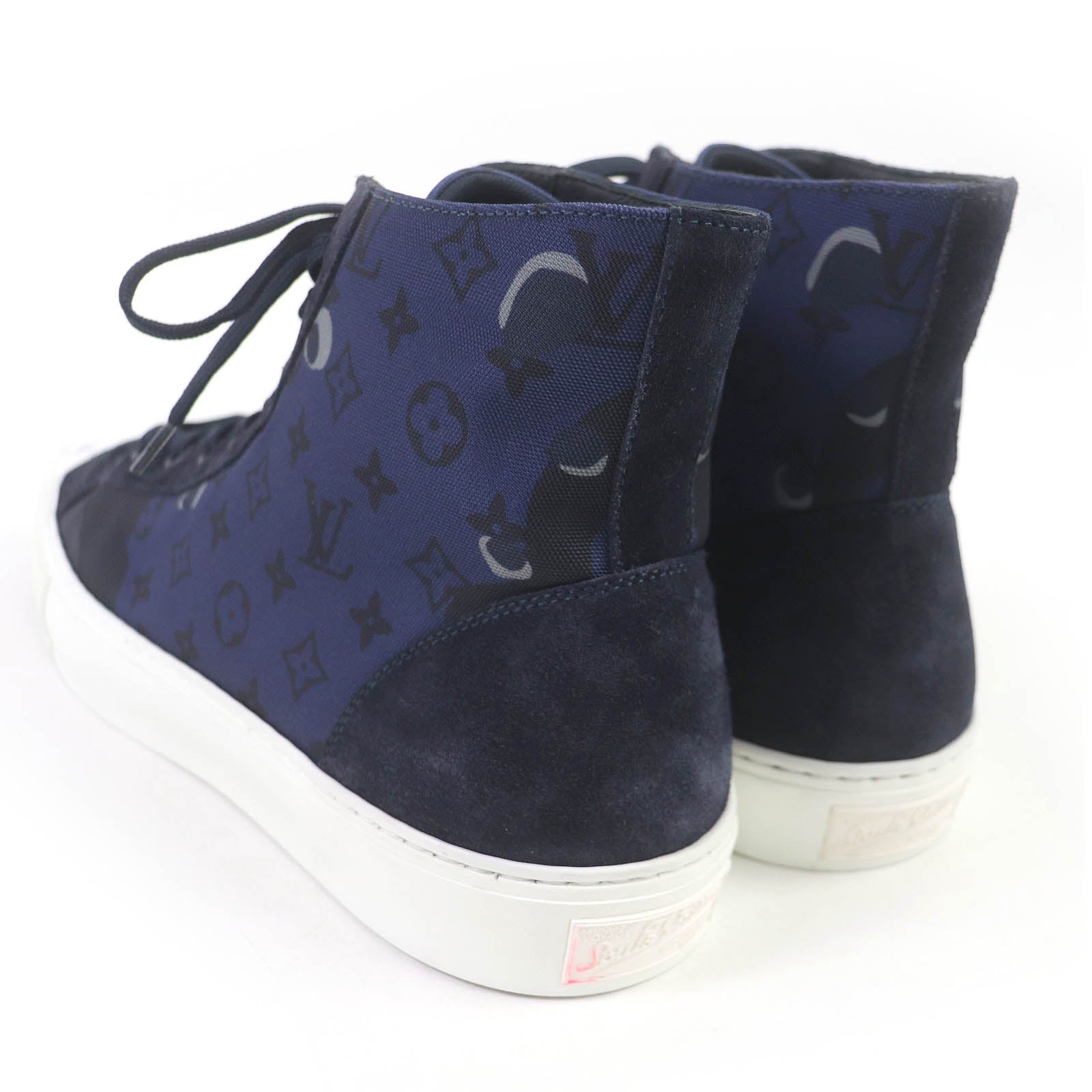 Louis Vuitton Monogram Suede High Cut Sneakers