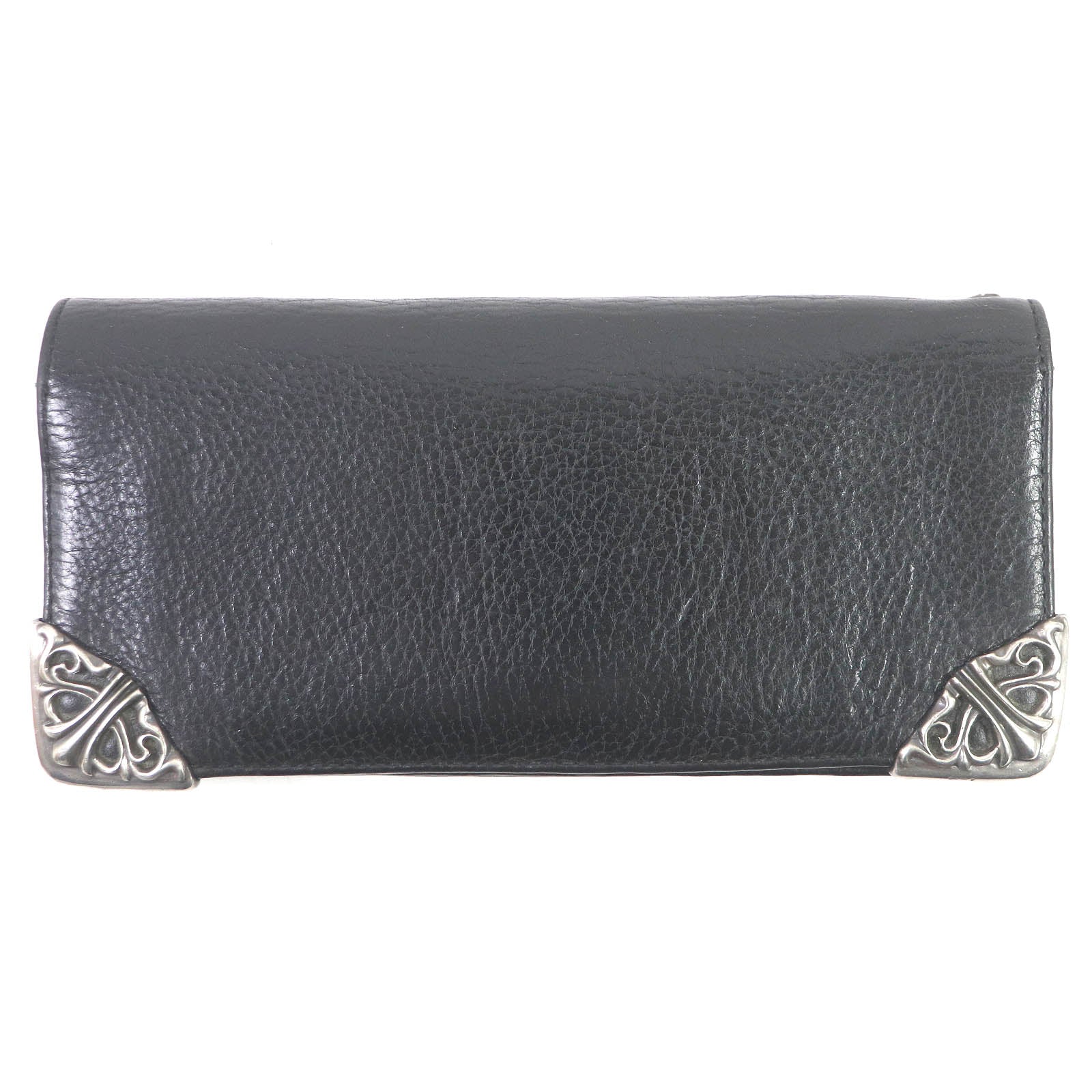 CHROME HEARTS Bifold Leather Wallet Black