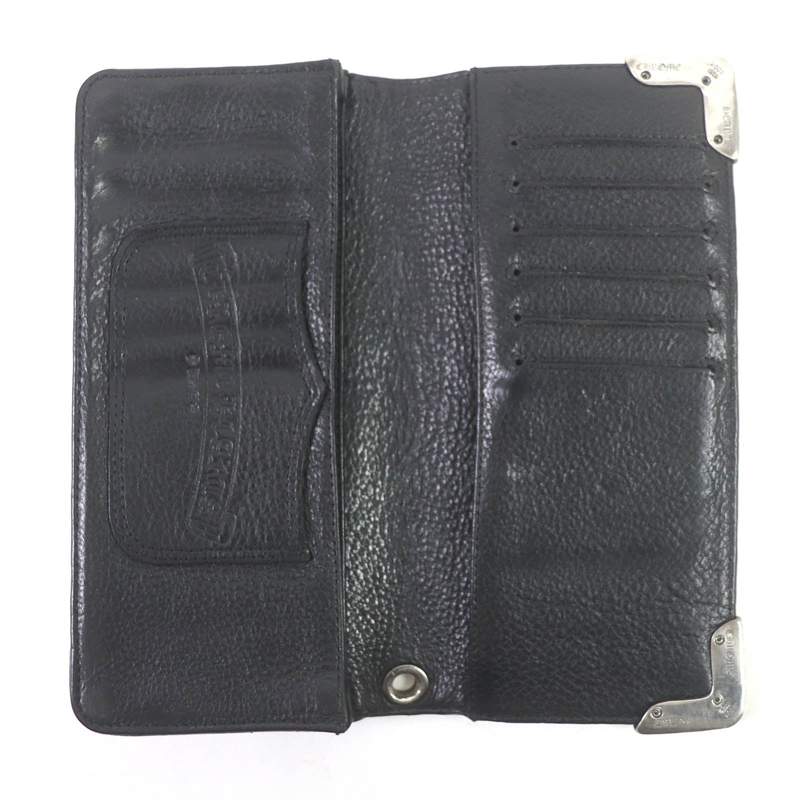 CHROME HEARTS Bifold Leather Wallet Black