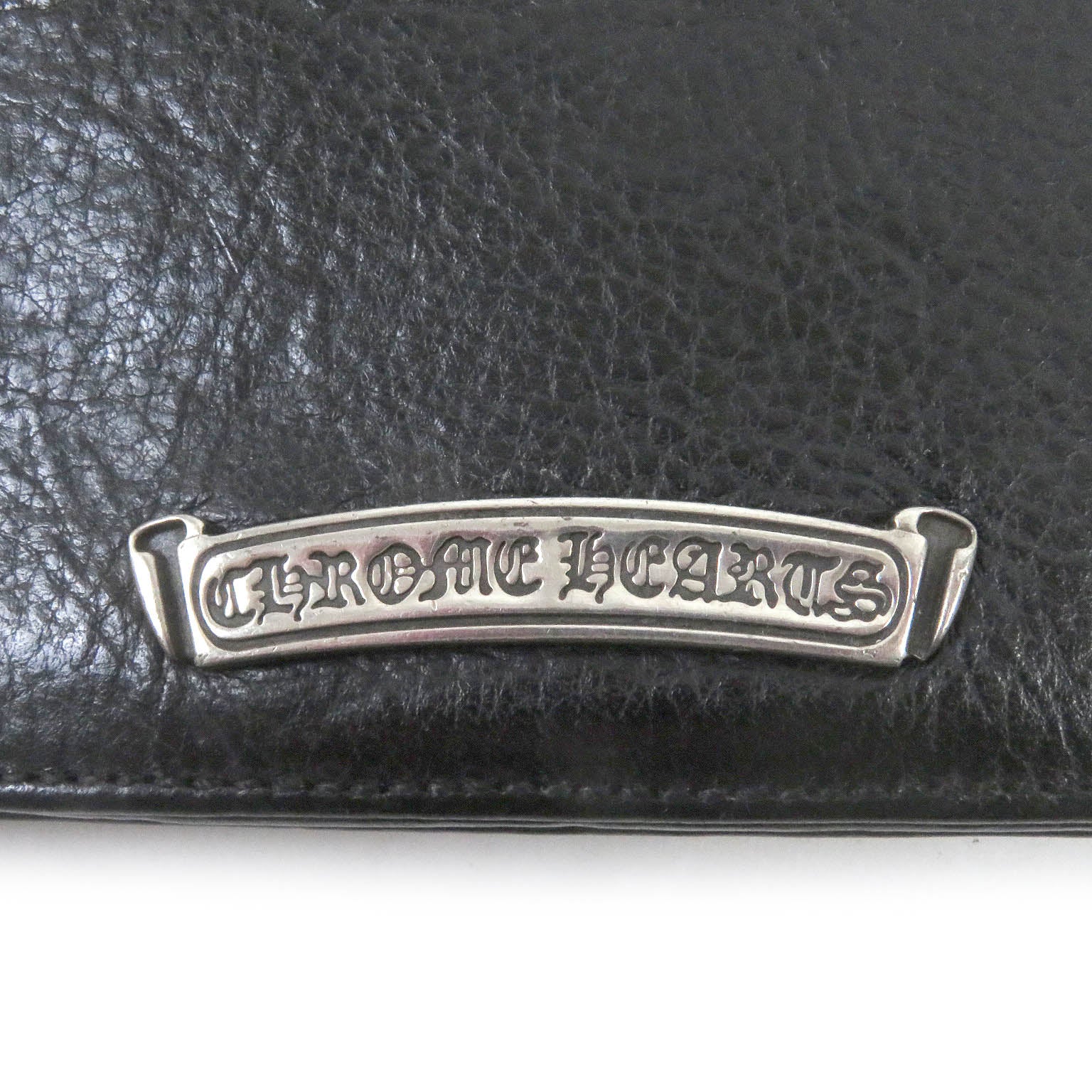 CHROME HEARTS Bifold Leather Wallet Black