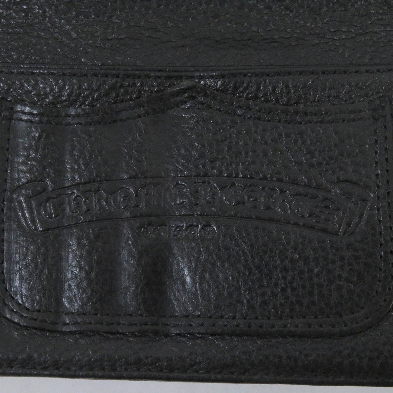 CHROME HEARTS Bifold Leather Wallet Black