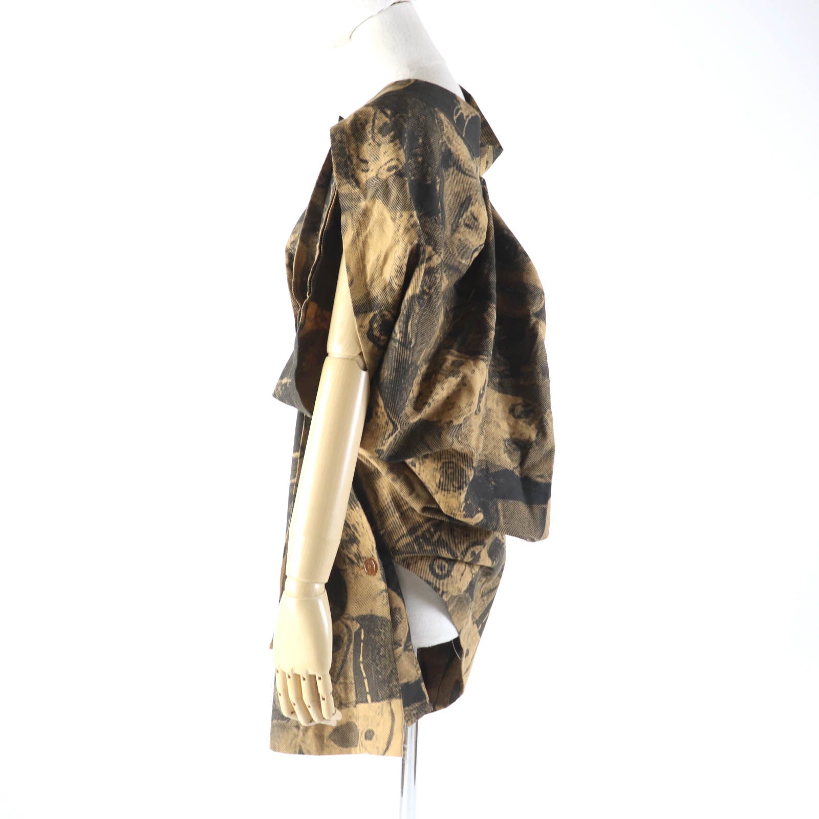 Vivienne Westwood Asymmetrical Face Print Dress