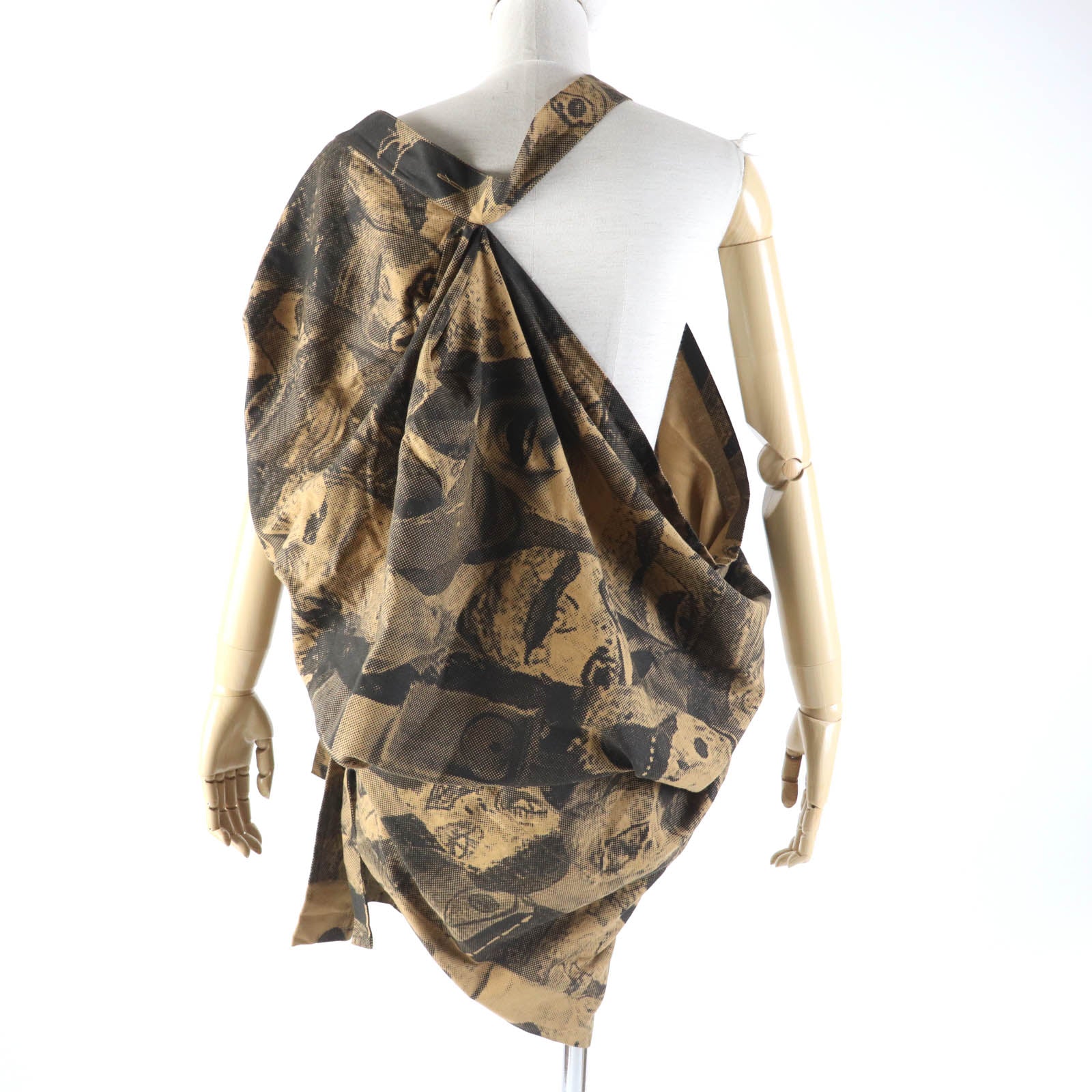 Vivienne Westwood Asymmetrical Face Print Dress