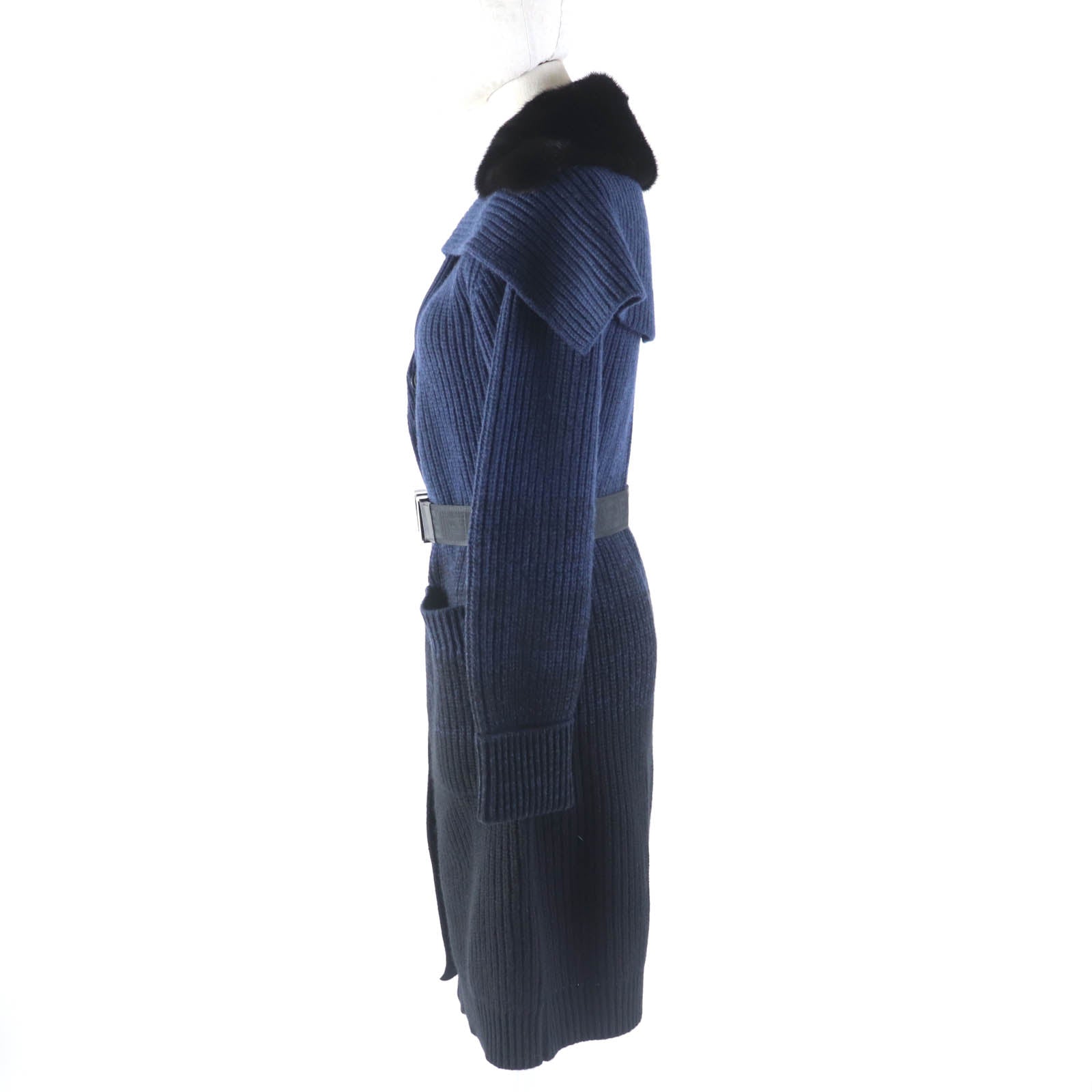 Fendi Wool Cashmere Mink Long Cardigan 36