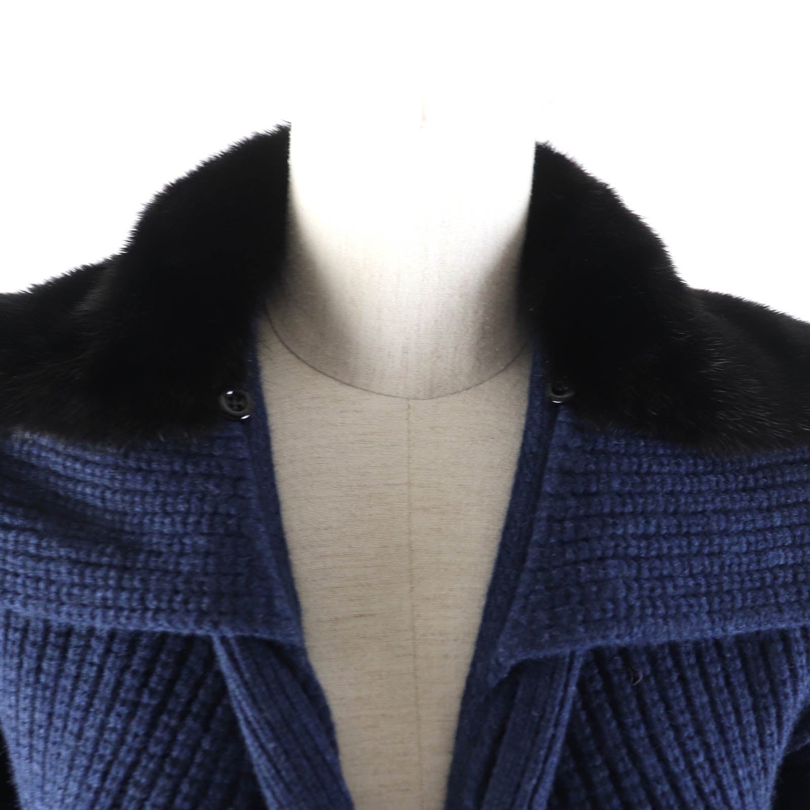 Fendi Wool Cashmere Mink Long Cardigan 36