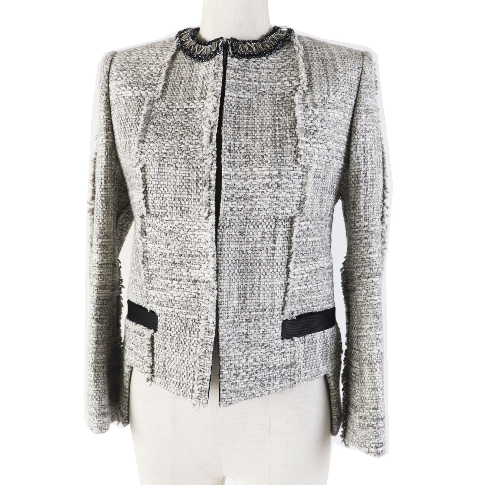 Louis Vuitton Tweed Jacket Monogram Lining Women