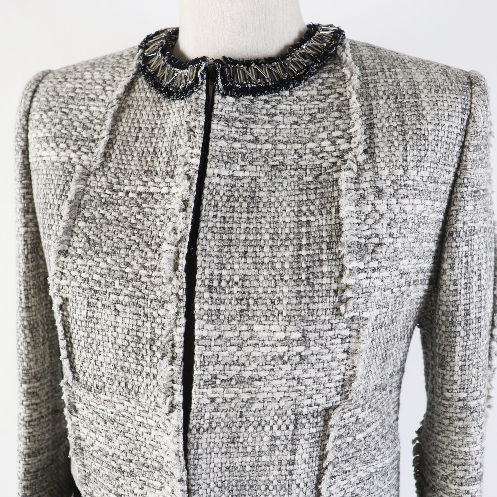 Louis Vuitton Tweed Jacket Monogram Lining Women