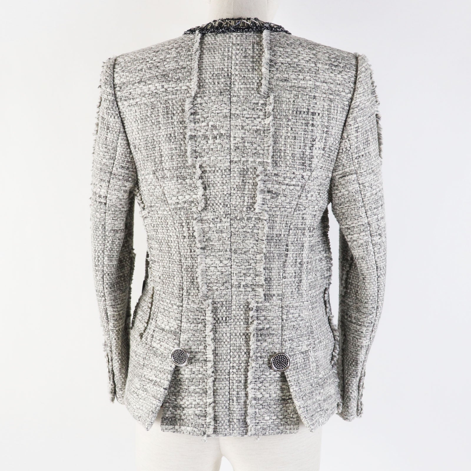 Louis Vuitton Tweed Jacket Monogram Lining Women