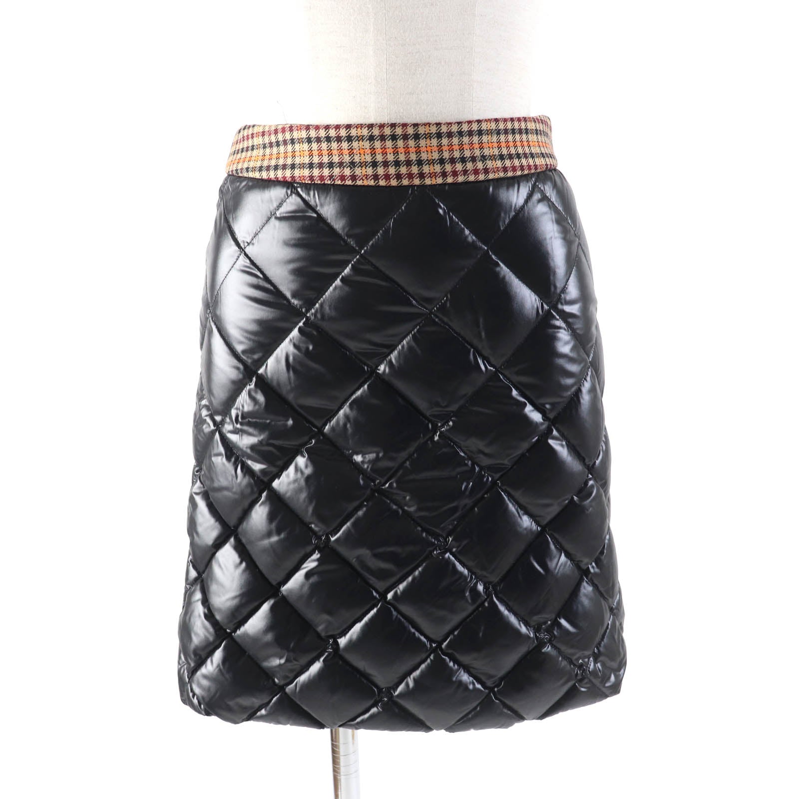 Moncler Nylon Quilted Down Skirt Black Women