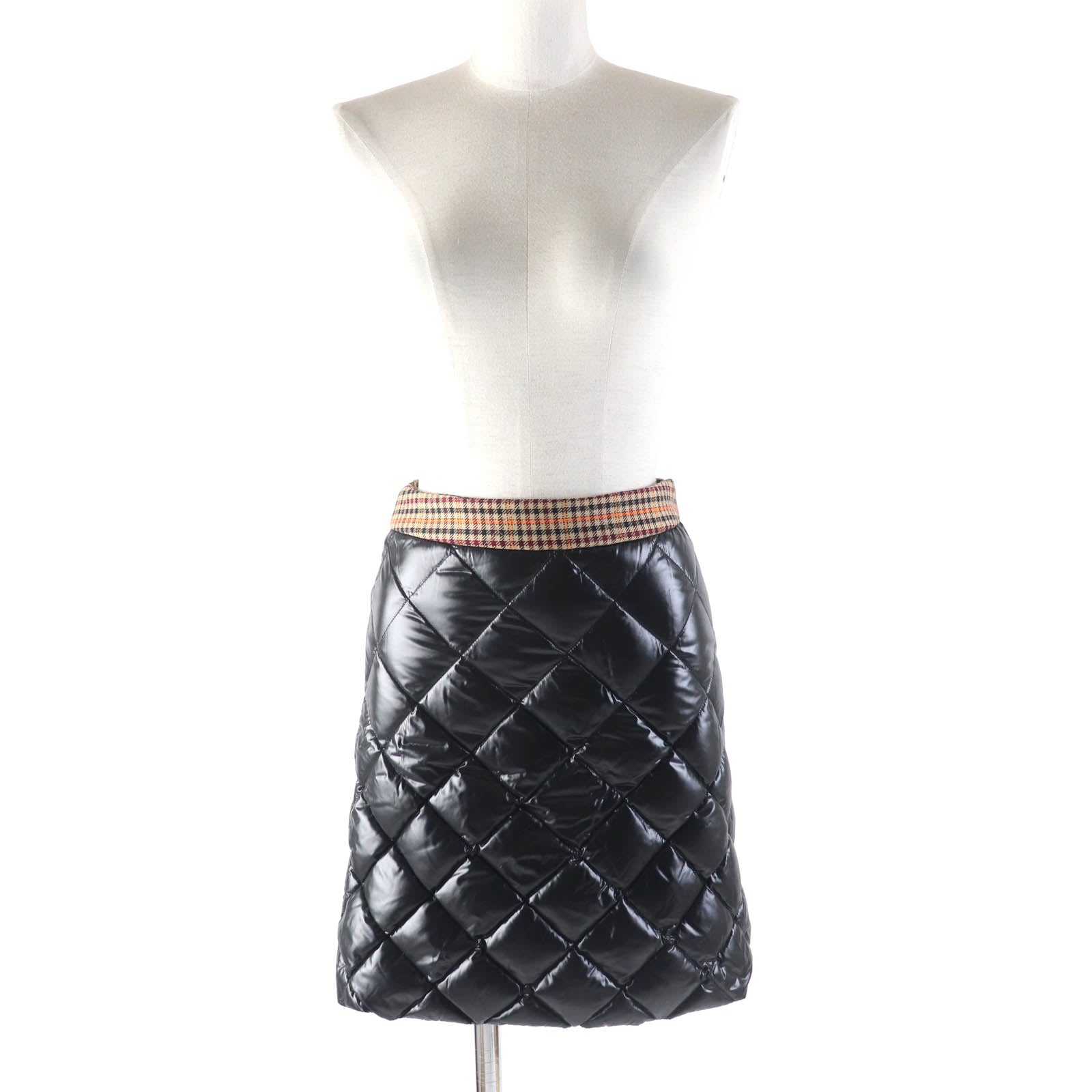 Moncler Nylon Quilted Down Skirt Black Women