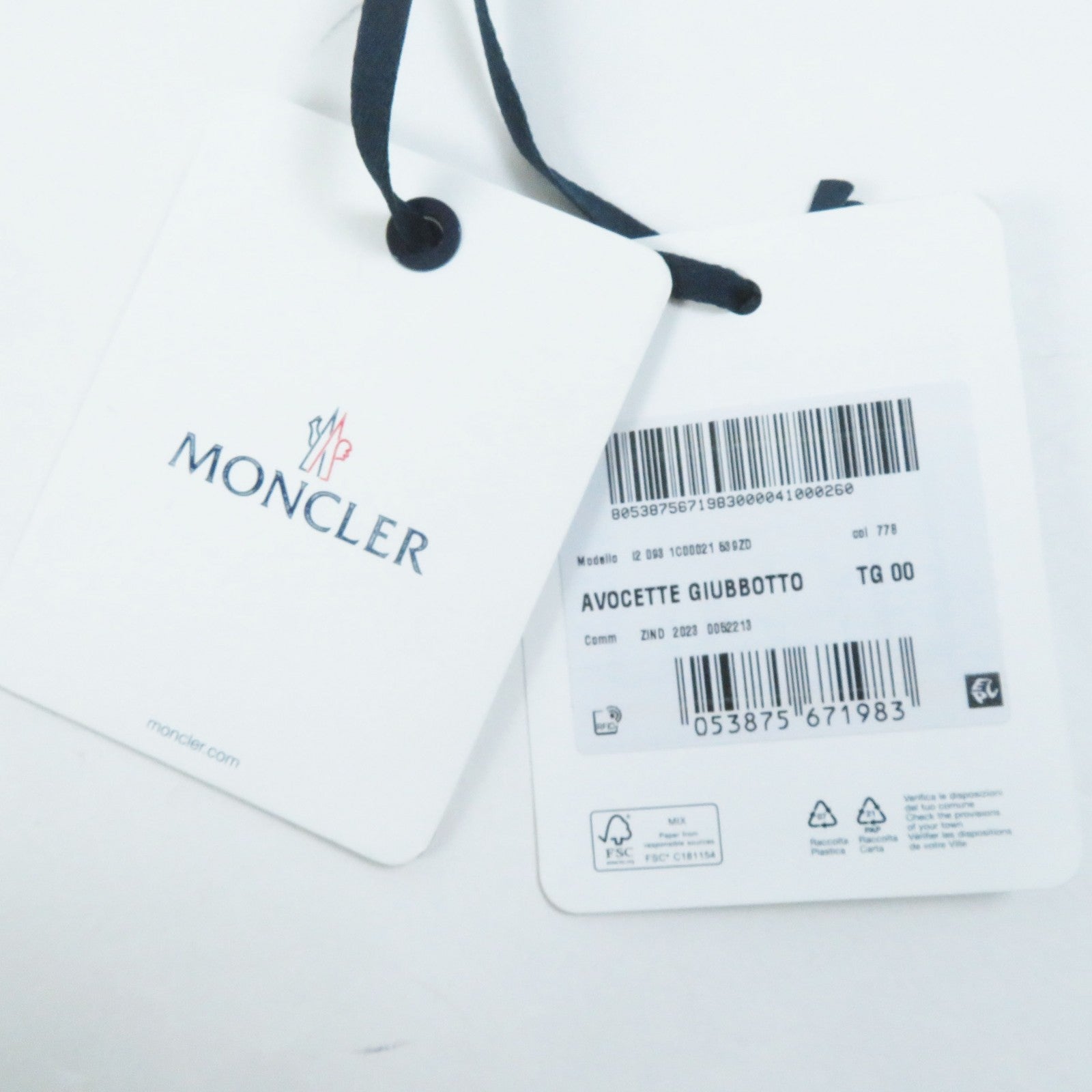 Moncler AVOCETTE Nylon Down Coat Navy Women