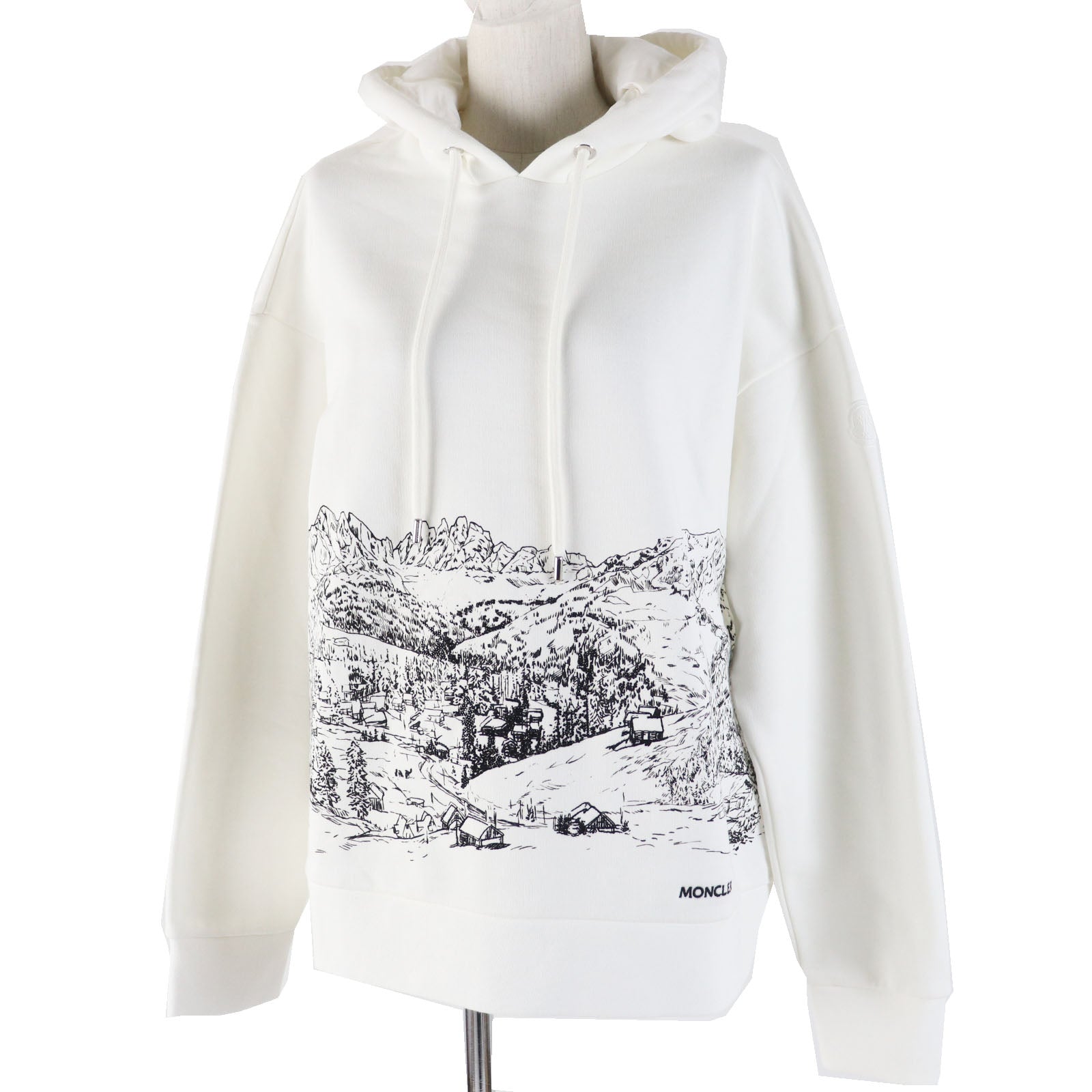 Moncler Cotton Hoodie Rhinestones Women