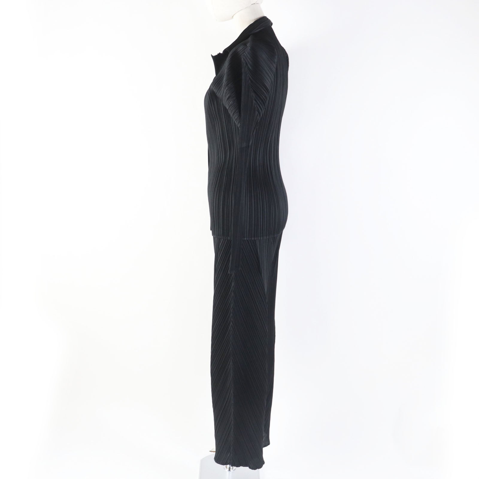 PLEATS PLEASE Polyester Jacket Pants Set Black