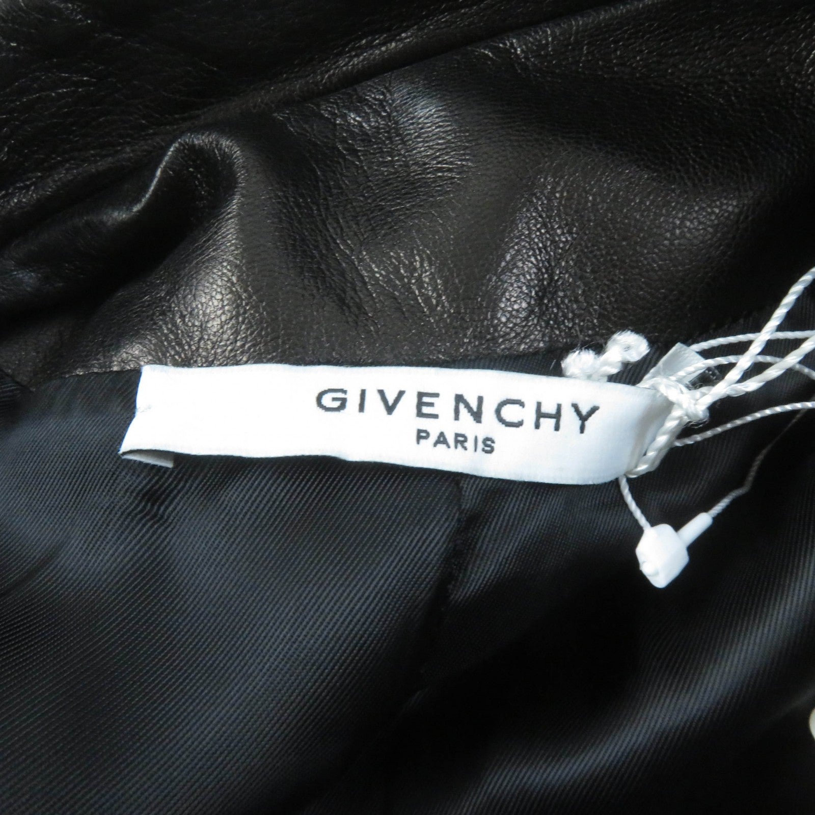 Givenchy Lambskin Wool Riders Coat Black 36 Women