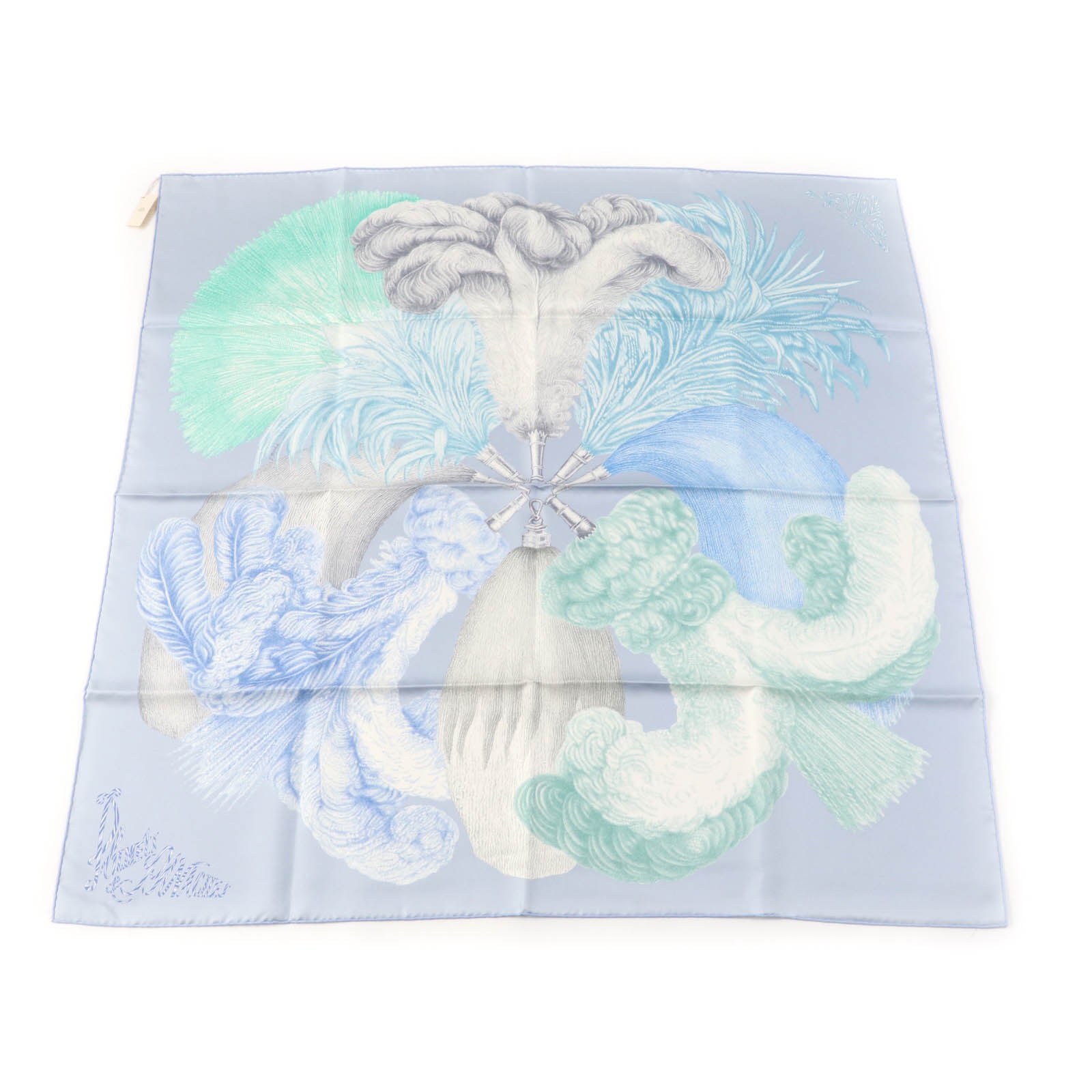 Hermes Silk Scarf Calle 90 PLUMETS ET PANACHES