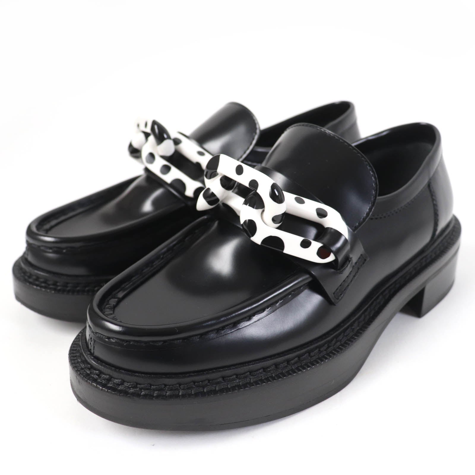 Louis Vuitton Yayoi Kusama Leather Loafers Black