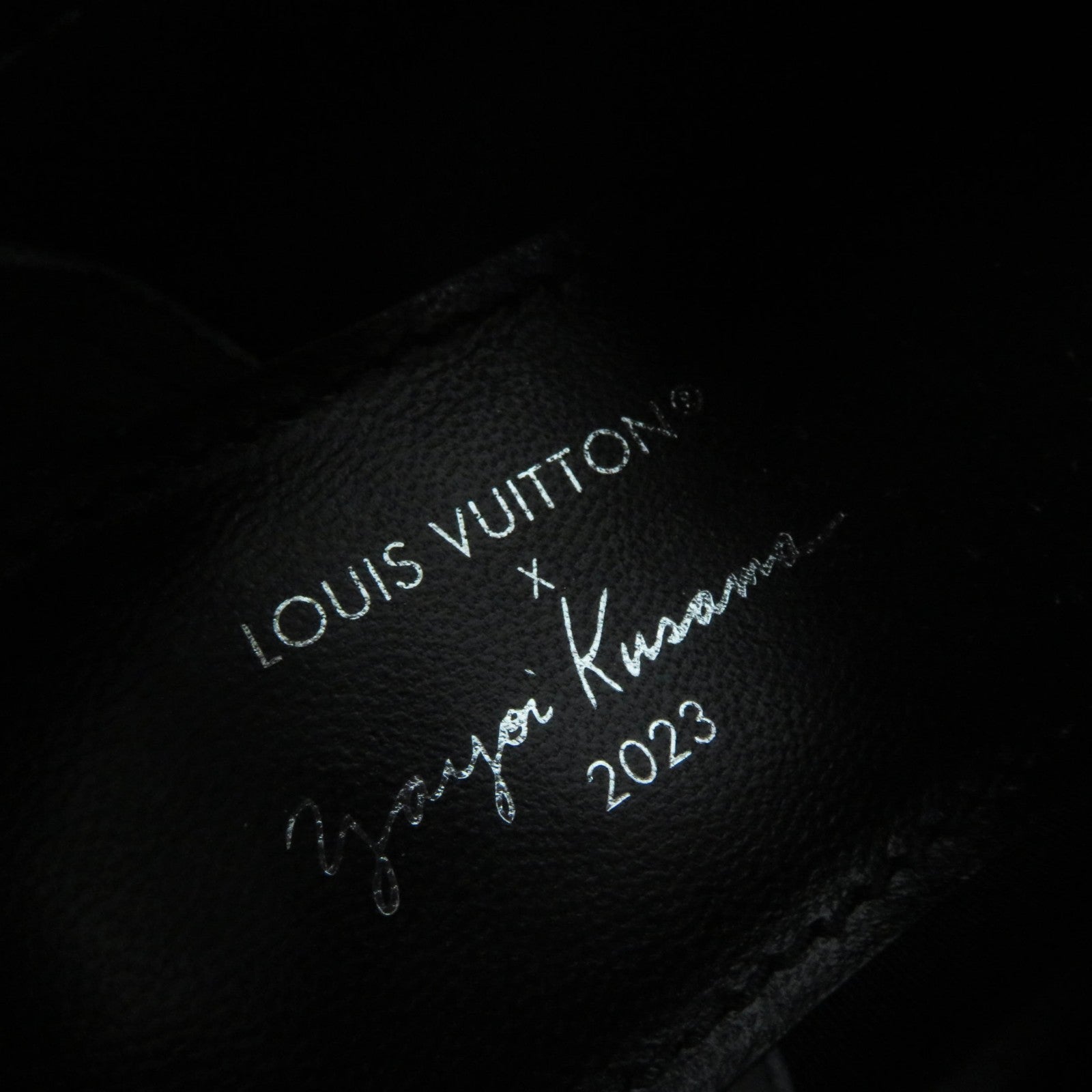 Louis Vuitton Yayoi Kusama Leather Loafers Black