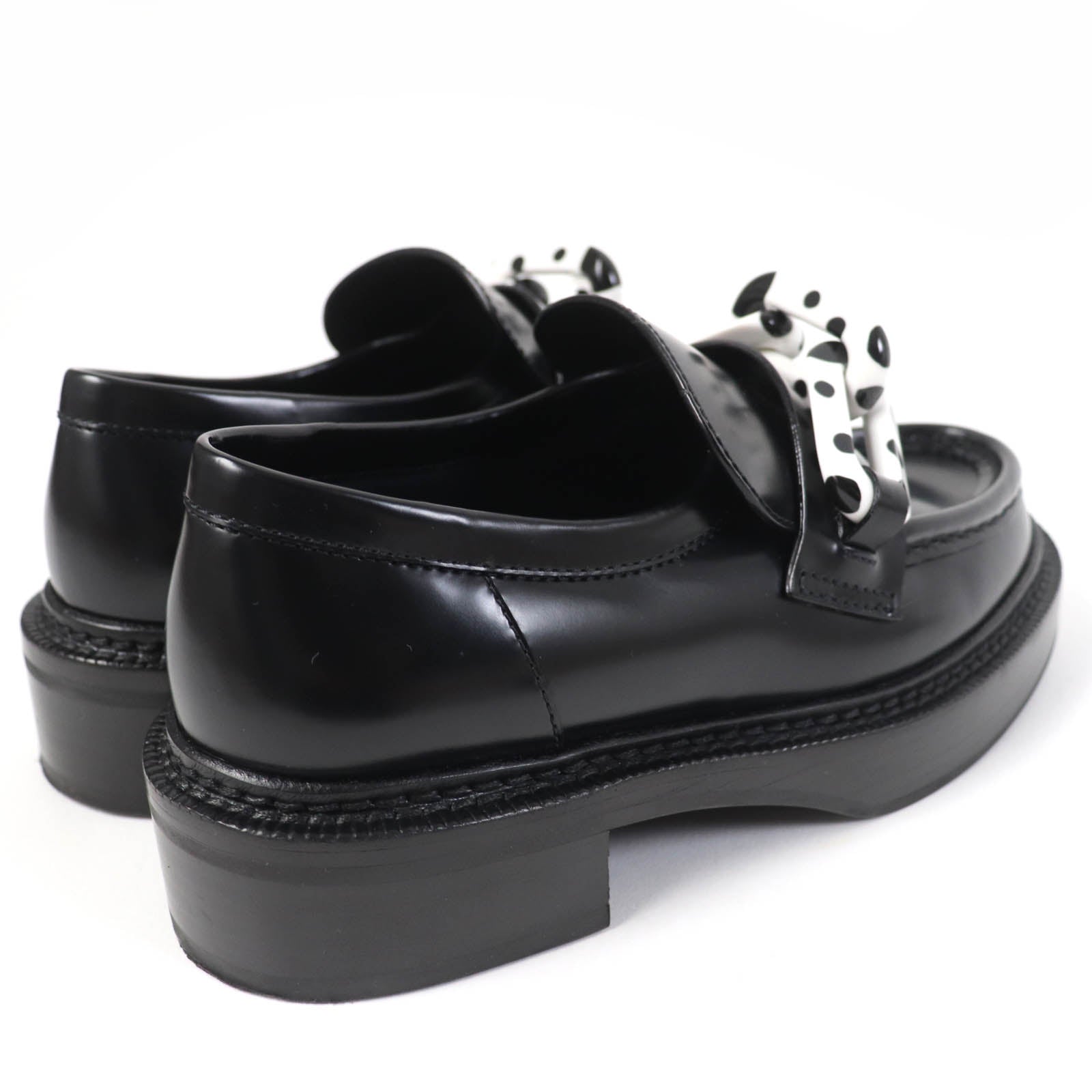 Louis Vuitton Yayoi Kusama Leather Loafers Black