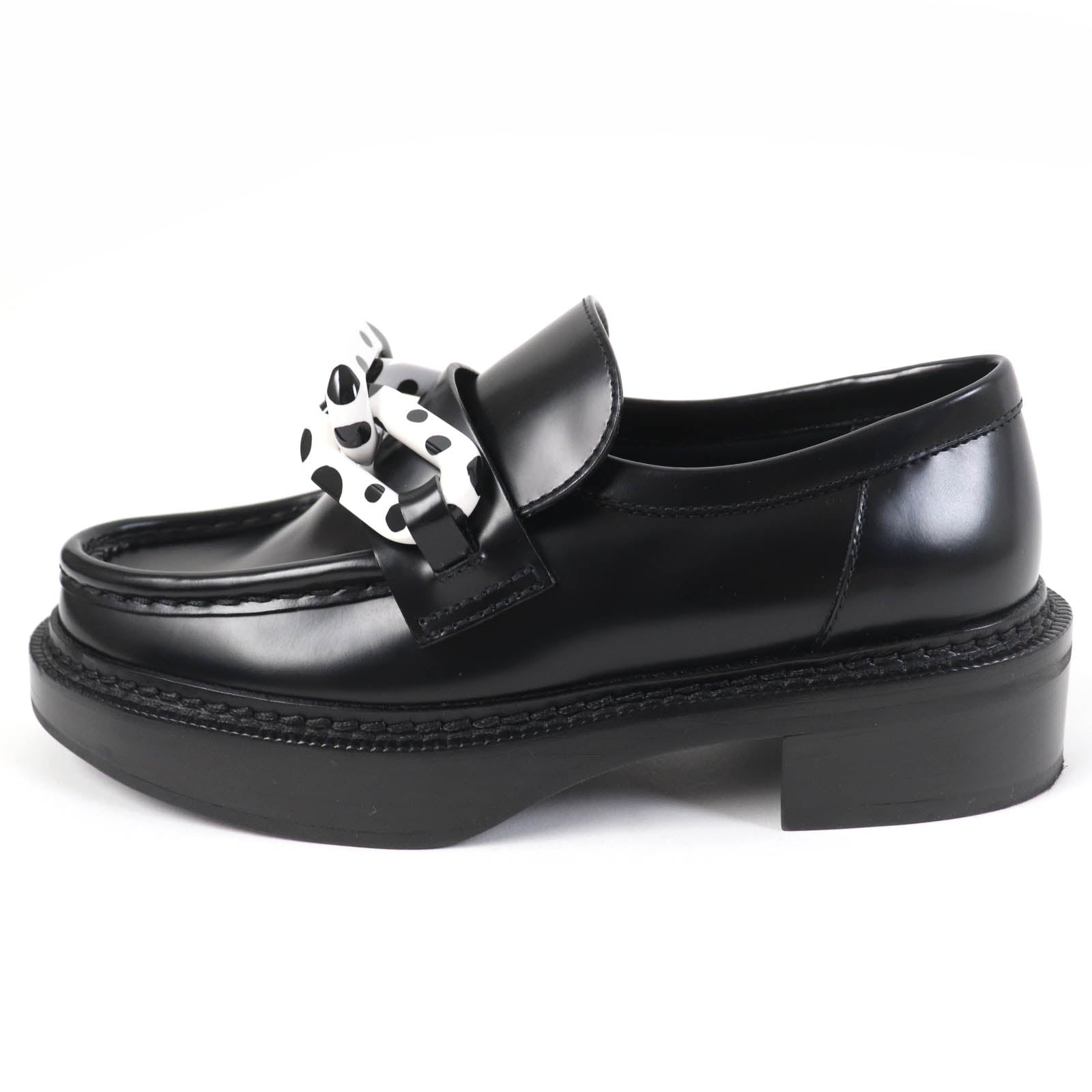 Louis Vuitton Yayoi Kusama Leather Loafers Black