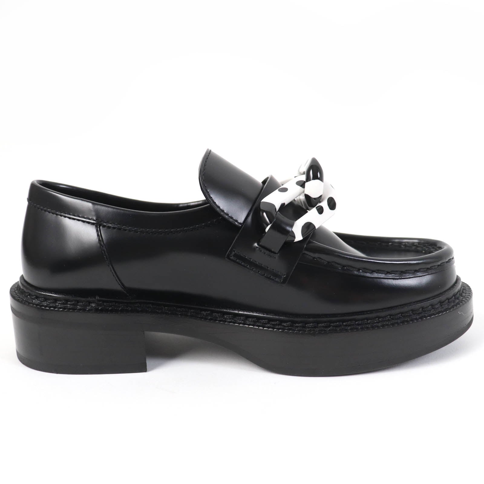 Louis Vuitton Yayoi Kusama Leather Loafers Black