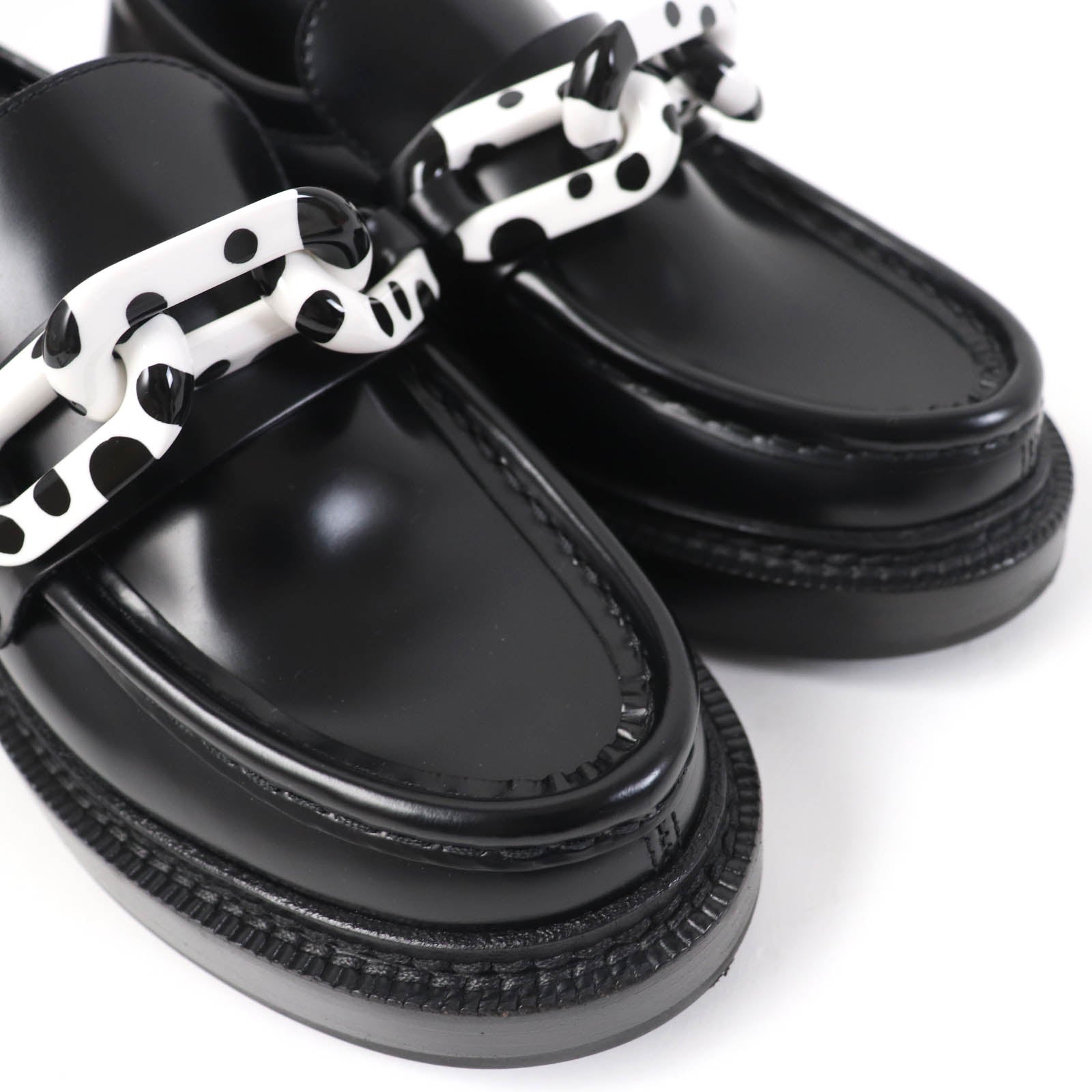 Louis Vuitton Yayoi Kusama Leather Loafers Black