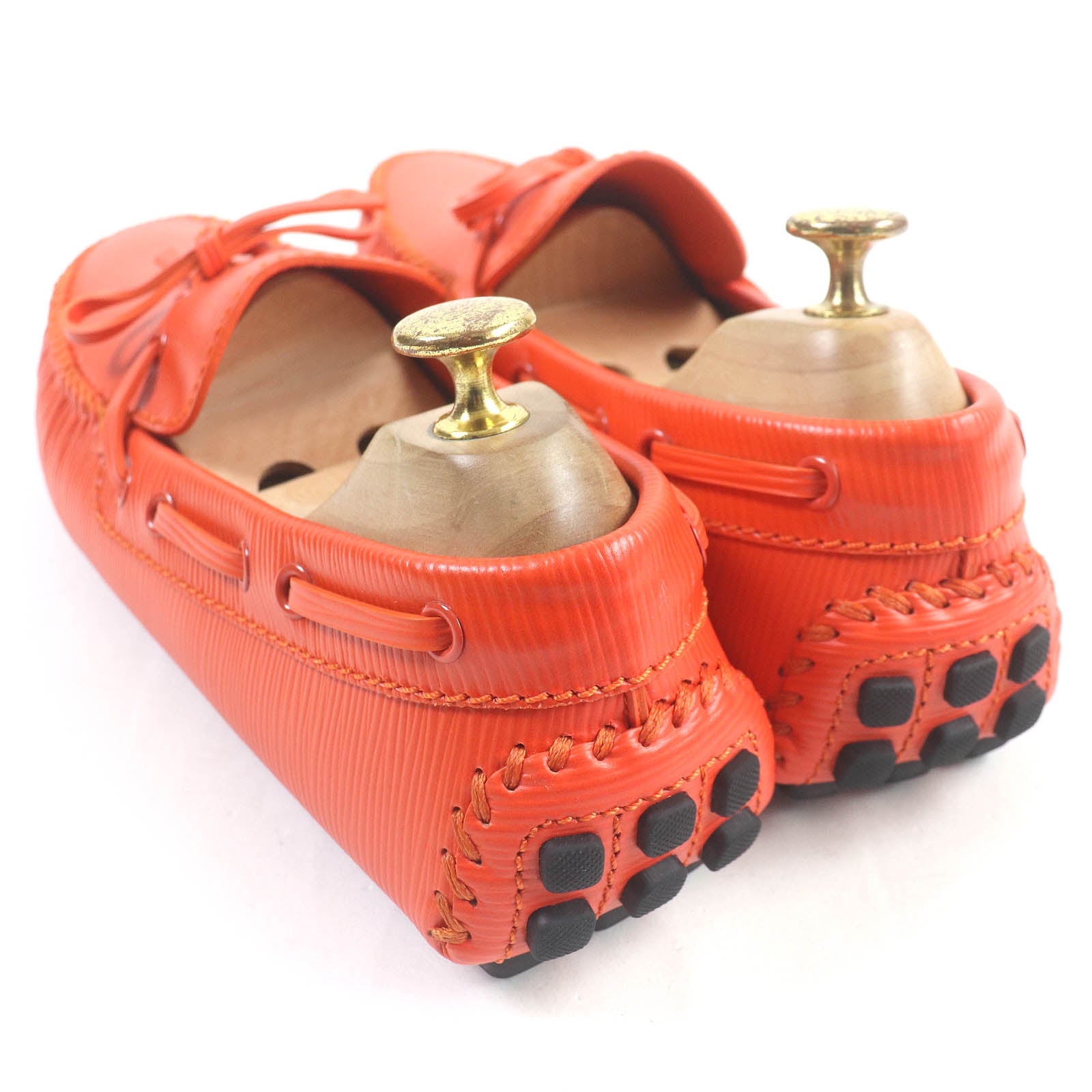 Louis Vuitton Epi Leather Loafers Orange 6.5