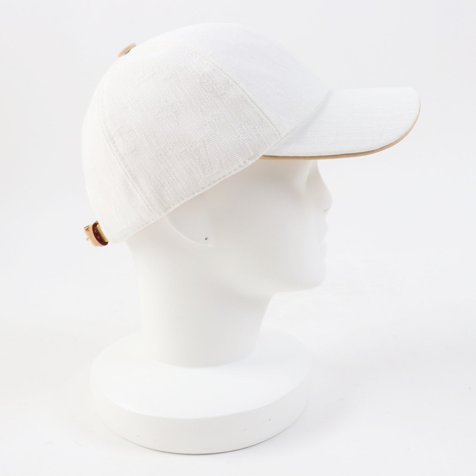 Louis Vuitton Monogram Cap M77538 White L