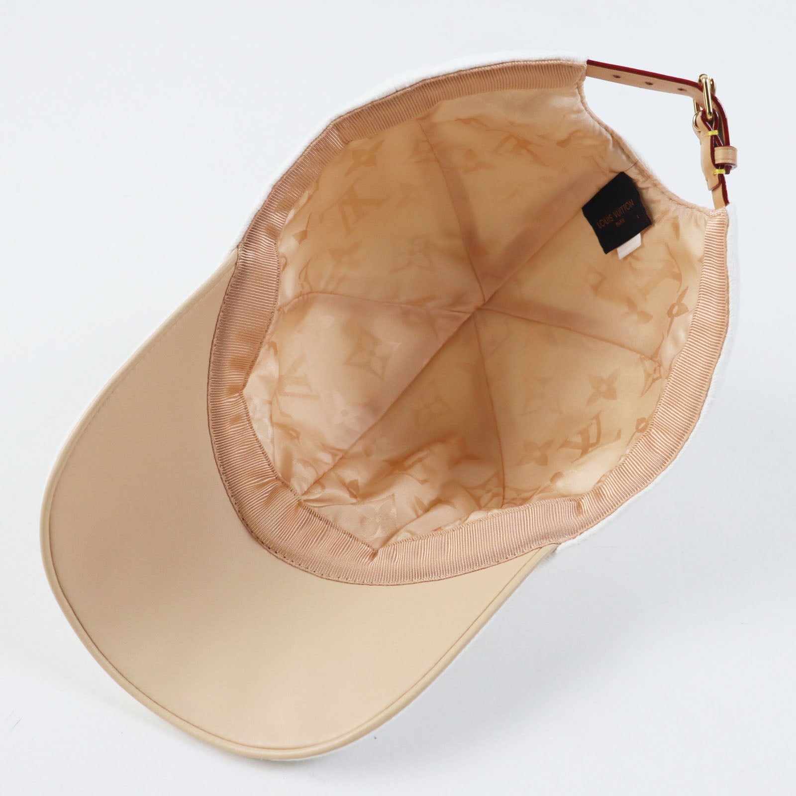 Louis Vuitton Monogram Cap M77538 White L