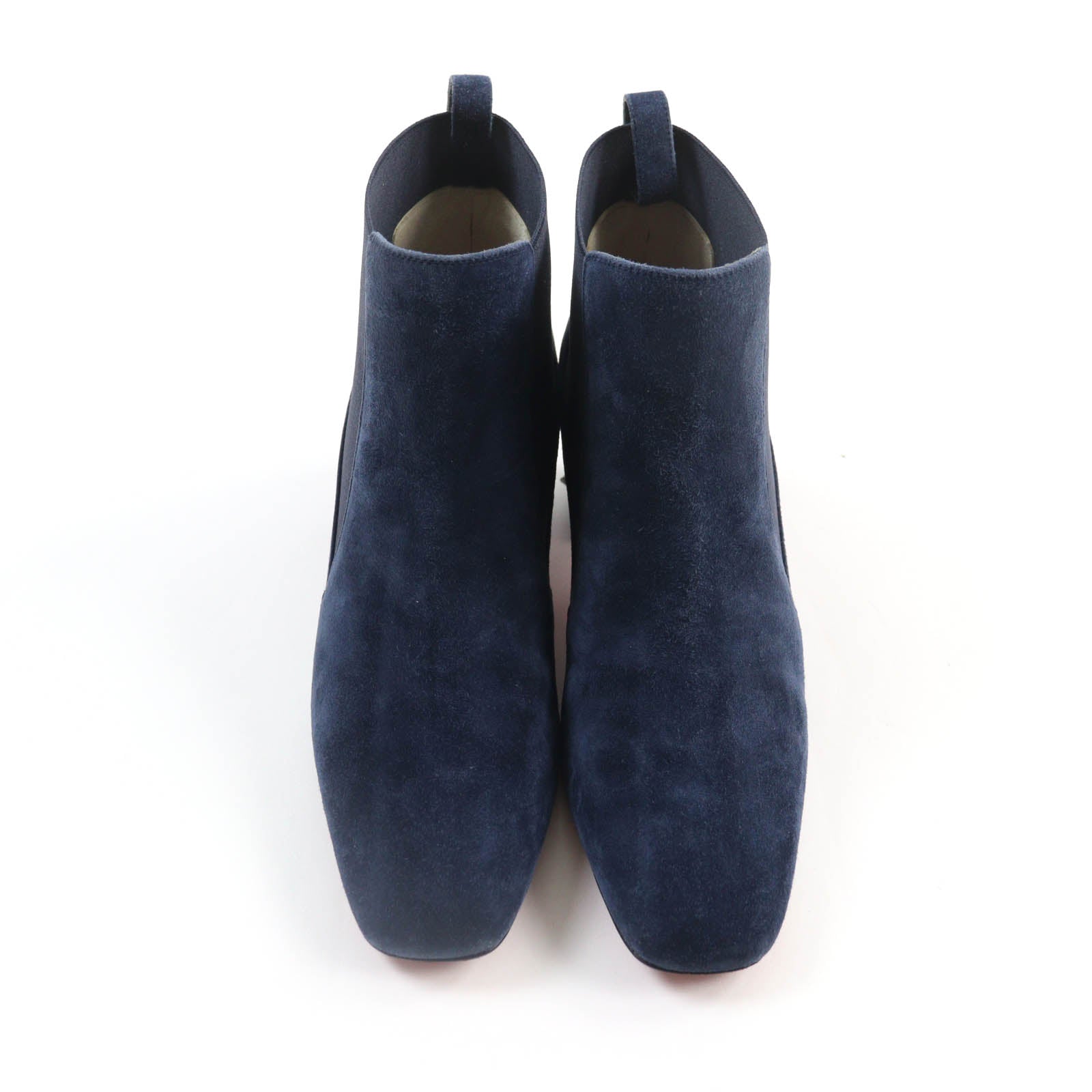 Christian Louboutin Suede Leather Boots Navy 36.5