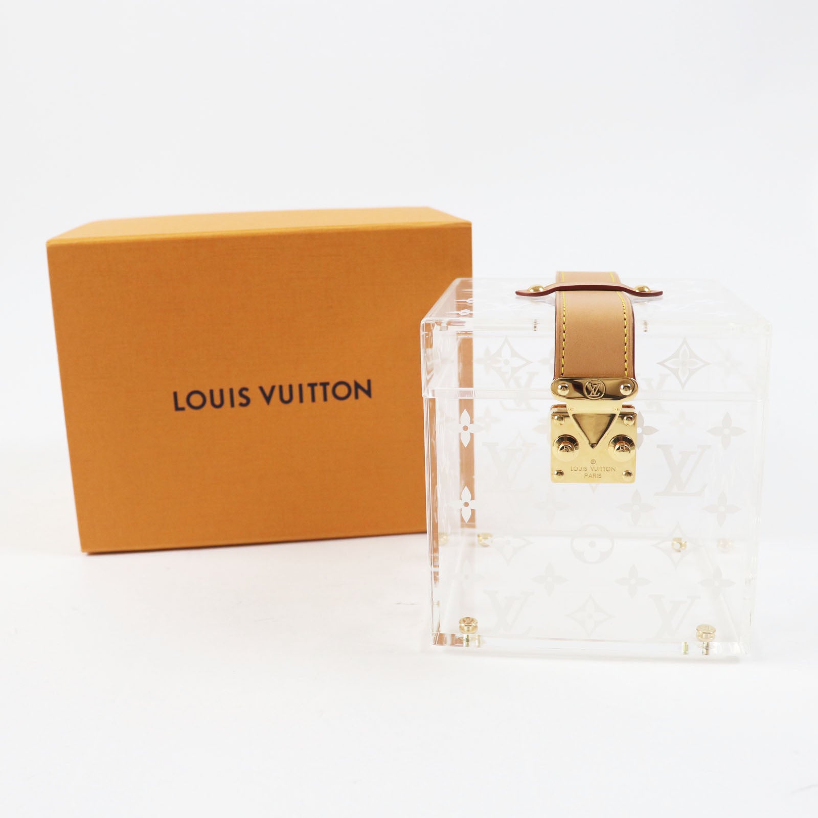 Louis Vuitton Boite Scott Cube Leather Box