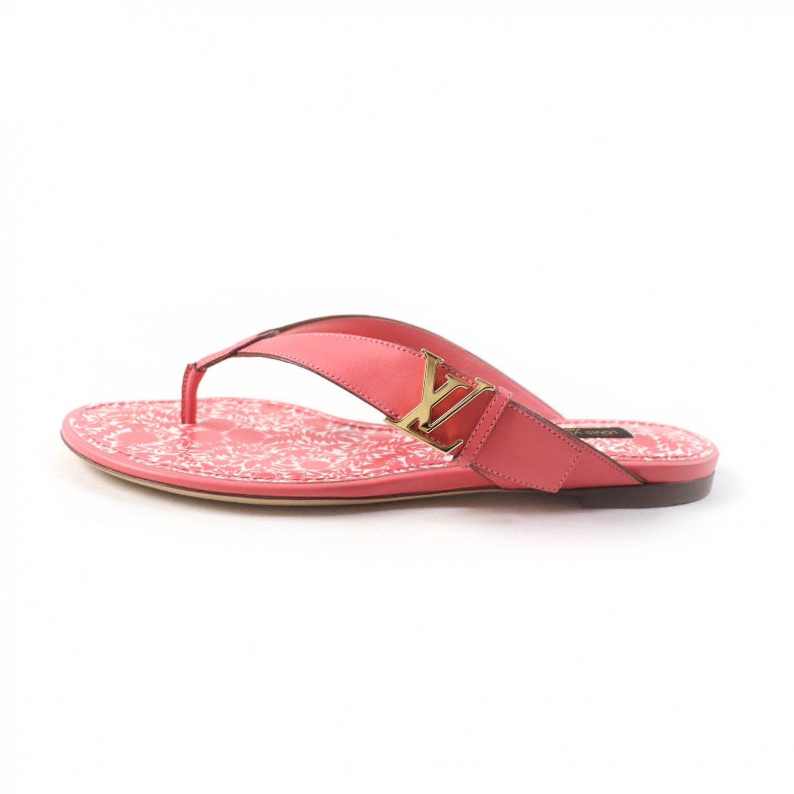 Louis Vuitton Tropical Flat Thong Sandals Pink