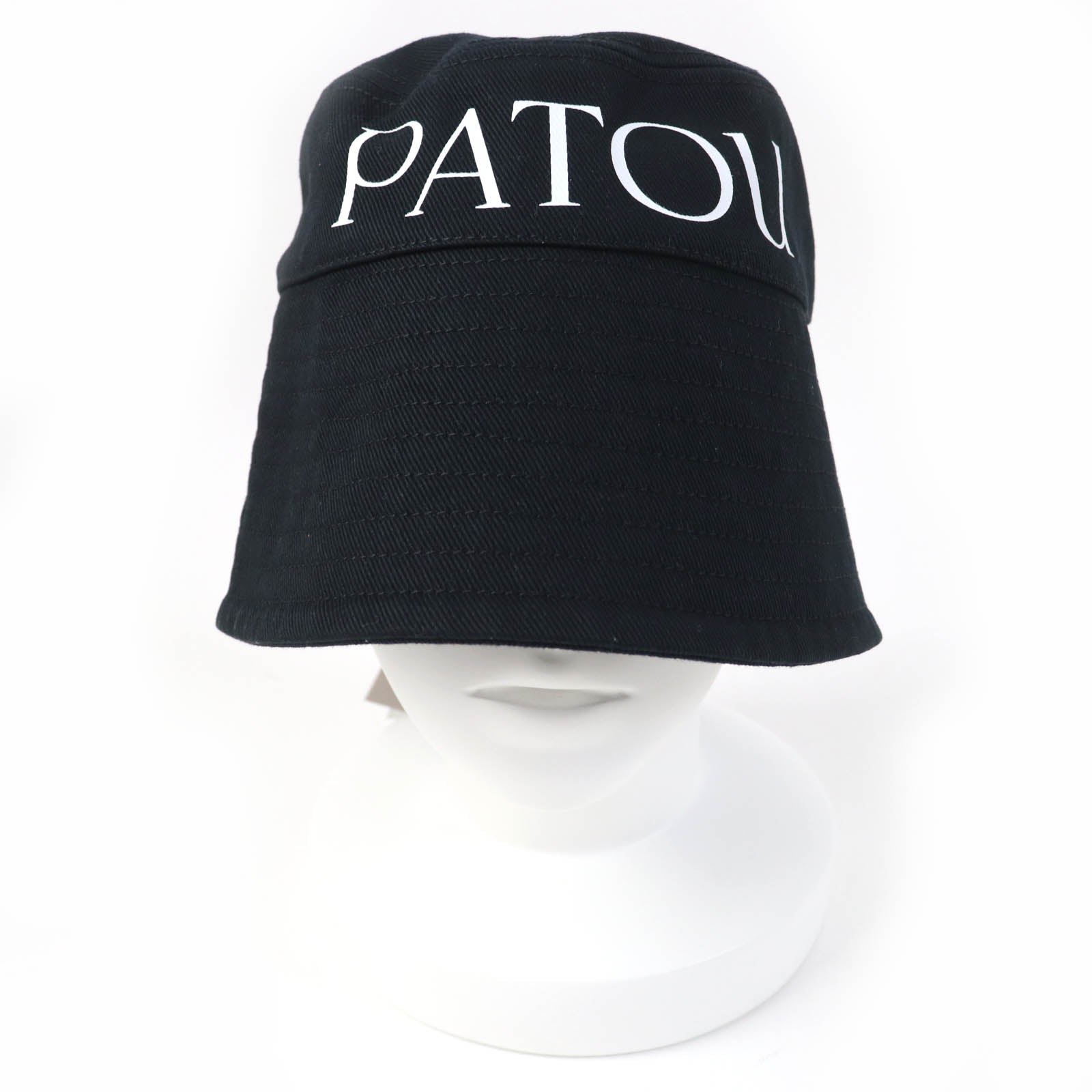 PATOU Organic Cotton Bucket Hat Black M-L