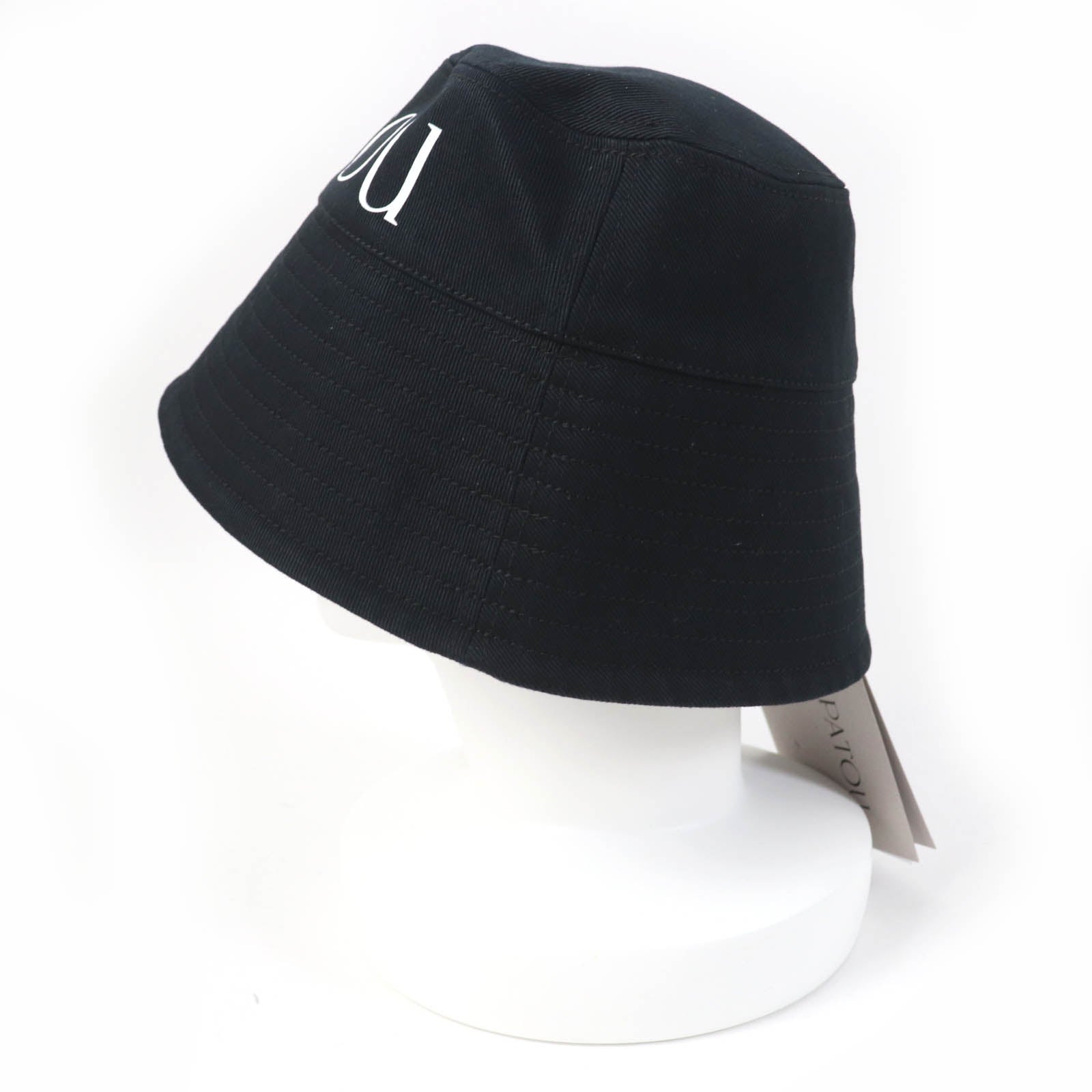 PATOU Organic Cotton Bucket Hat Black M-L