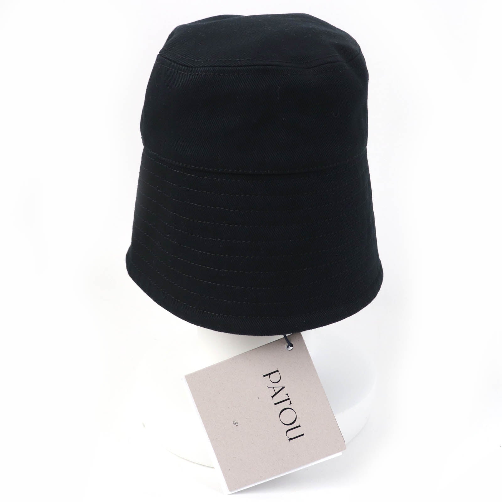 PATOU Organic Cotton Bucket Hat Black M-L