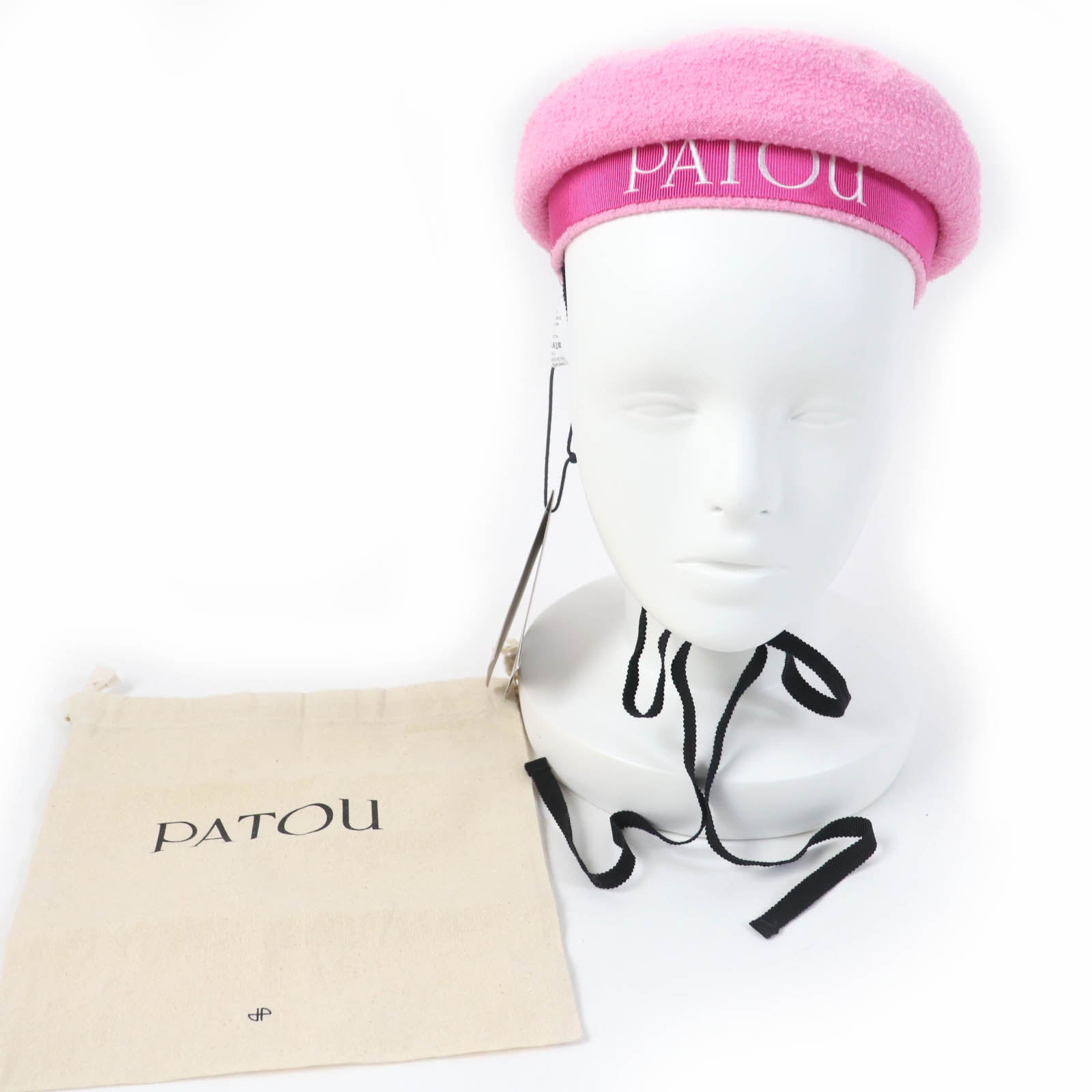 PATOU Cotton Nylon Linen Sailor Hat Pink XS-S