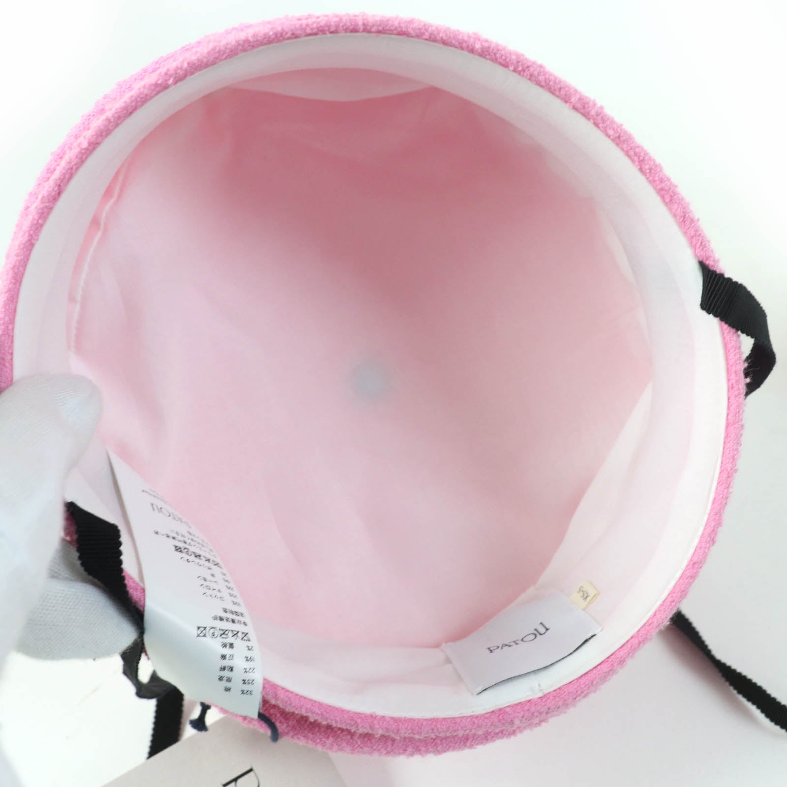 PATOU Cotton Nylon Linen Sailor Hat Pink XS-S