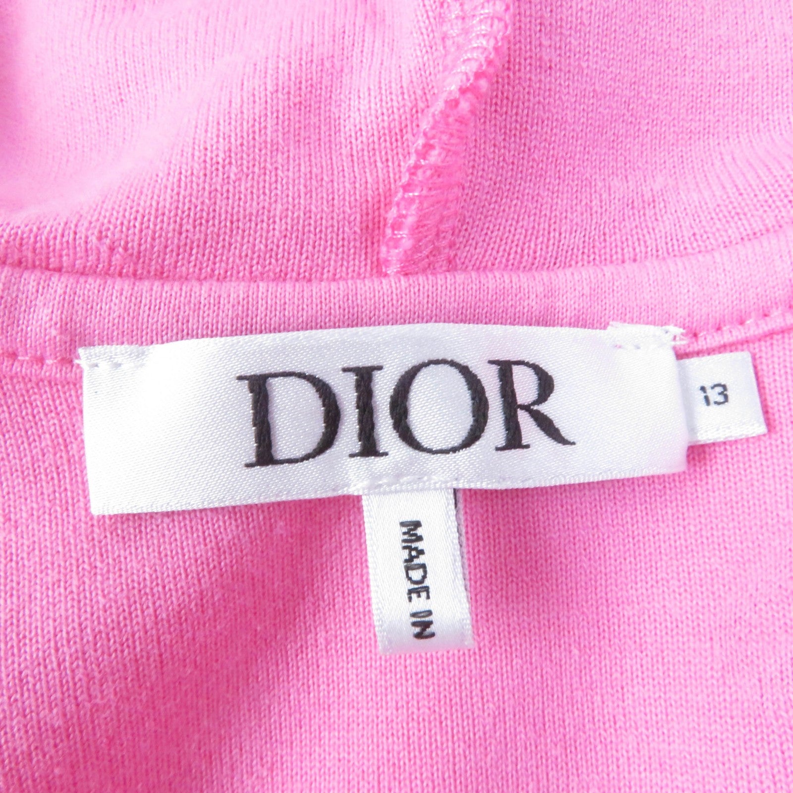 Dior Cotton CD Logo Velour Zip Up Hoodie