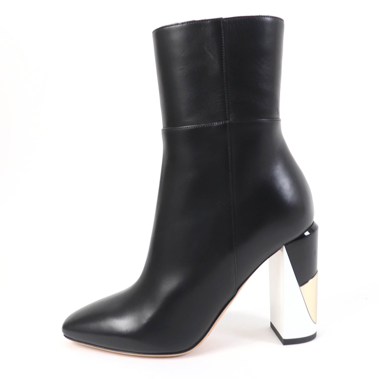 Jimmy Choo MELROSE Leather Chunky Heel Boots