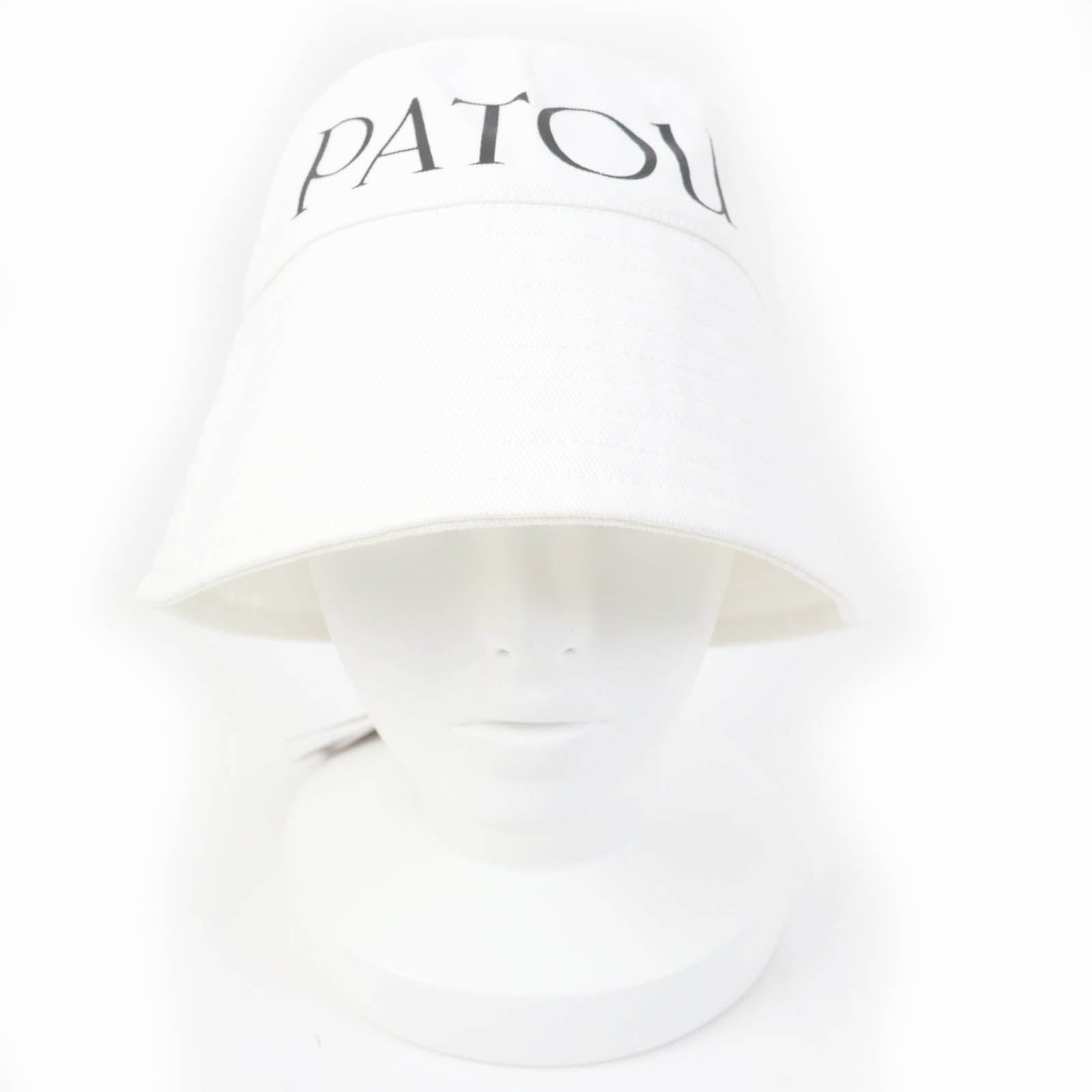 PATOU Organic Cotton Bucket Hat White M-L