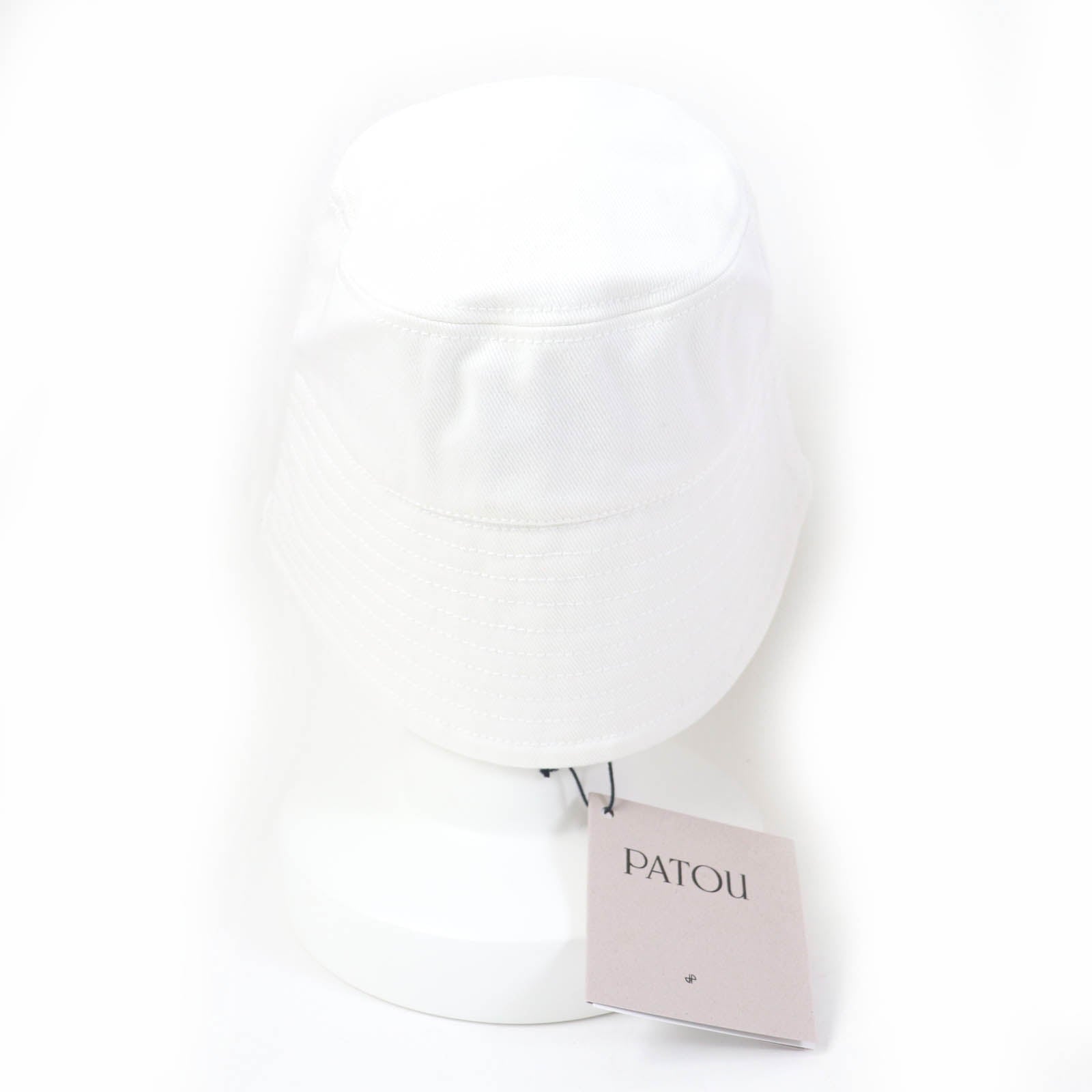 PATOU Organic Cotton Bucket Hat White M-L