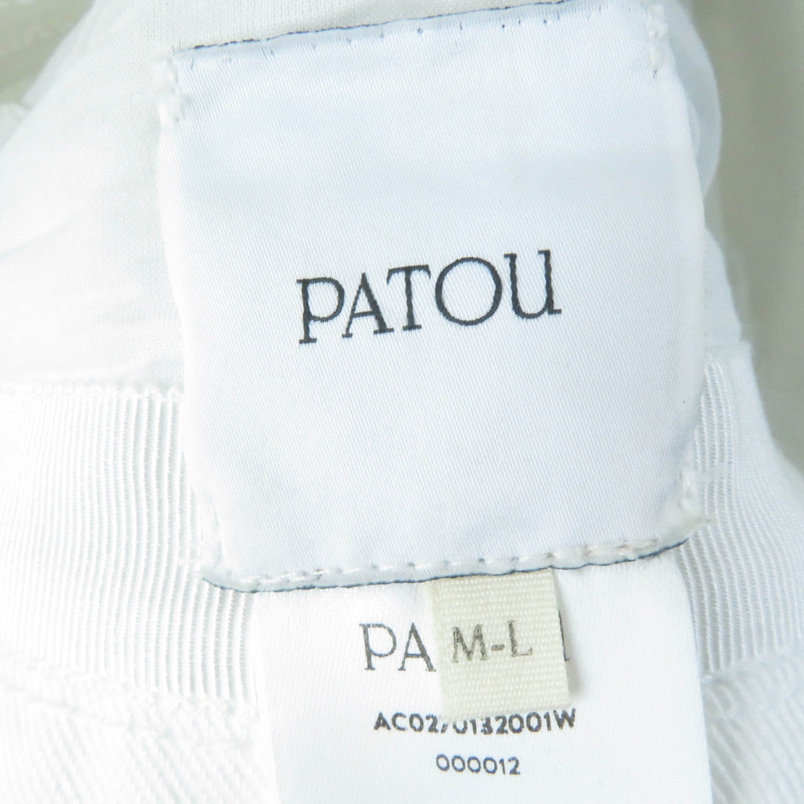 PATOU Organic Cotton Bucket Hat White M-L